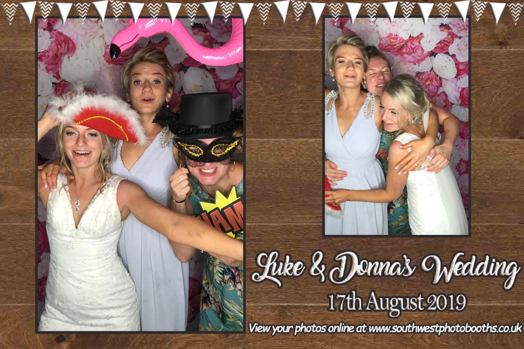 Luke and Donna | View more photos from the event at gallery.southwestphotobooths.co.uk/u/SWPB/Luke-and-Donna