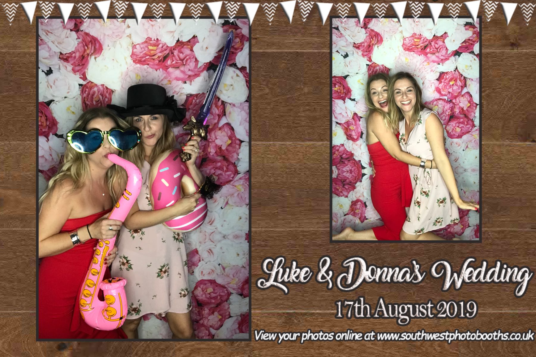 Luke and Donna | View more photos from the event at gallery.southwestphotobooths.co.uk/u/SWPB/Luke-and-Donna