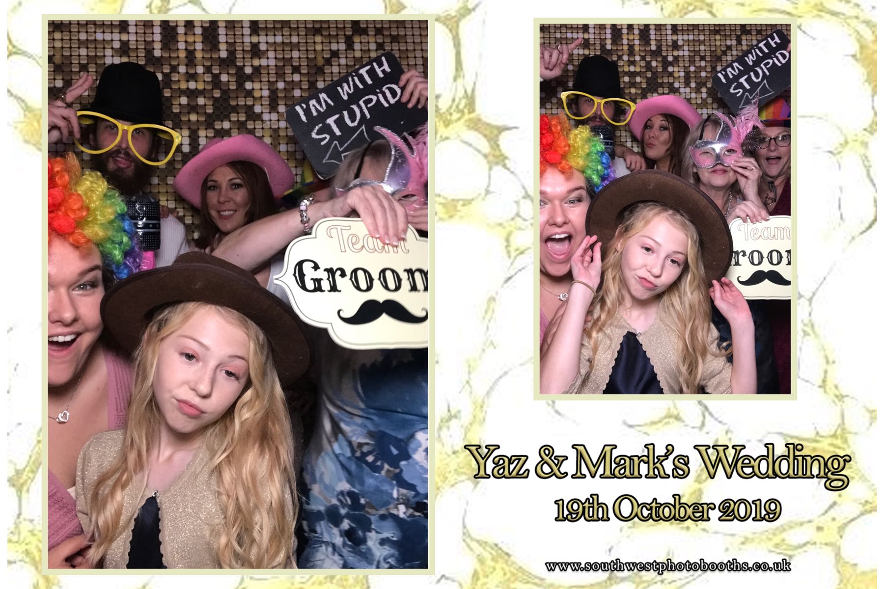 Yaz and Mark | View more photos from the event at gallery.southwestphotobooths.co.uk/u/SWPB/Yaz-and-Mark