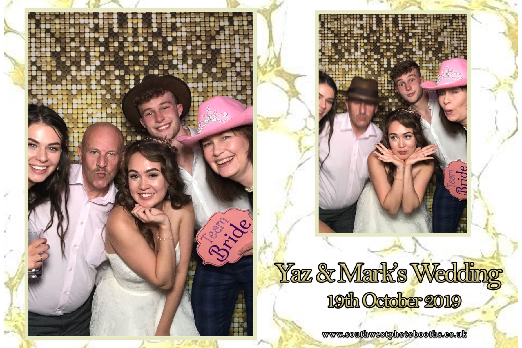 Yaz and Mark | View more photos from the event at gallery.southwestphotobooths.co.uk/u/SWPB/Yaz-and-Mark