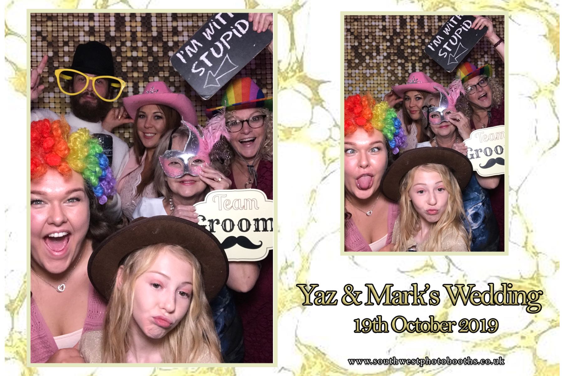Yaz and Mark | View more photos from the event at gallery.southwestphotobooths.co.uk/u/SWPB/Yaz-and-Mark
