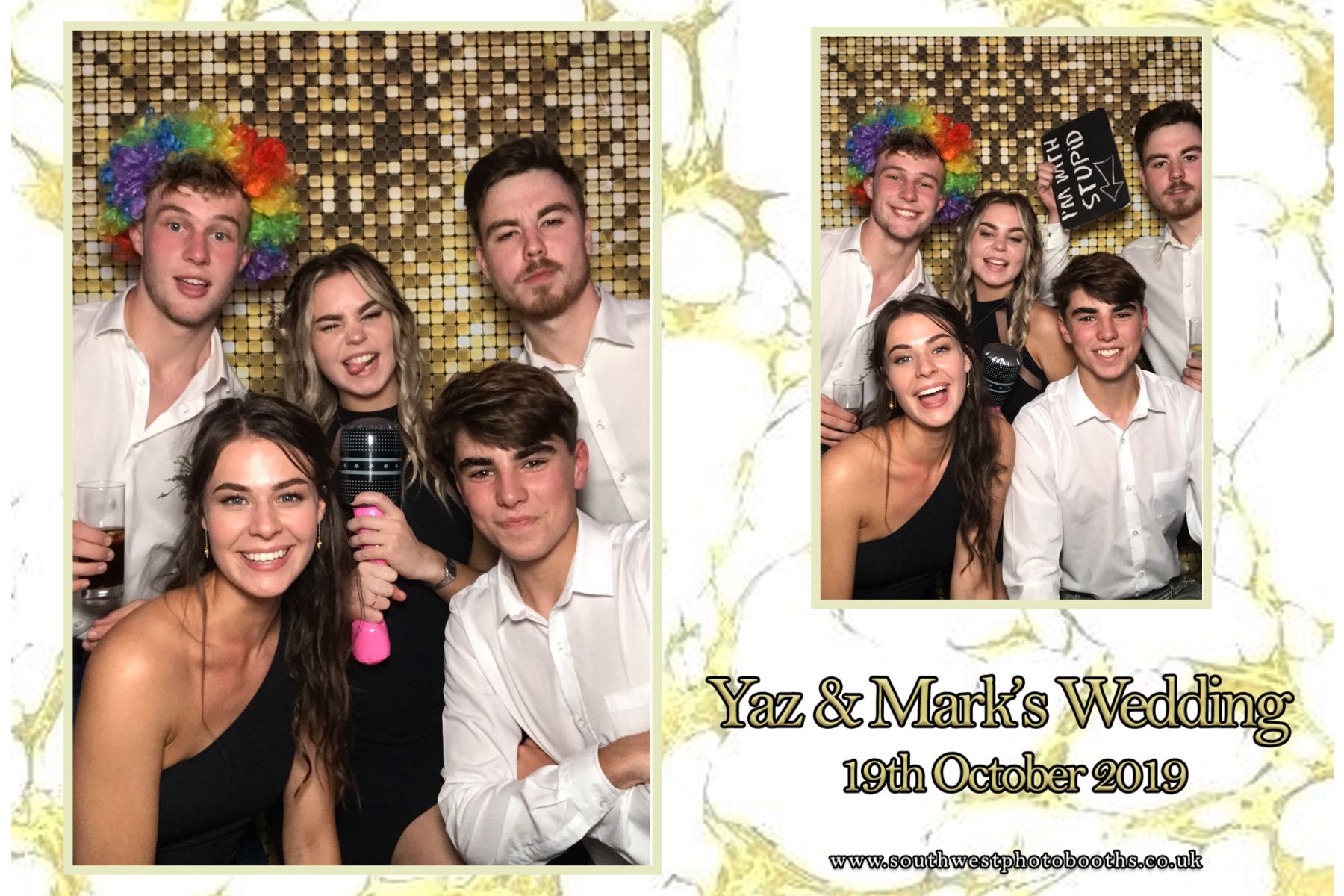 Yaz and Mark | View more photos from the event at gallery.southwestphotobooths.co.uk/u/SWPB/Yaz-and-Mark