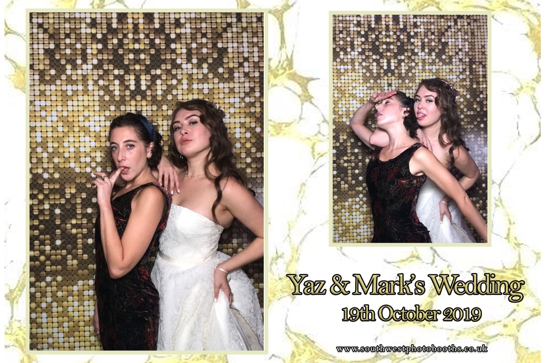 Yaz and Mark | View more photos from the event at gallery.southwestphotobooths.co.uk/u/SWPB/Yaz-and-Mark