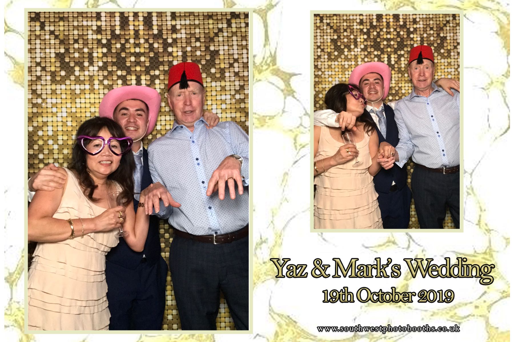 Yaz and Mark | View more photos from the event at gallery.southwestphotobooths.co.uk/u/SWPB/Yaz-and-Mark