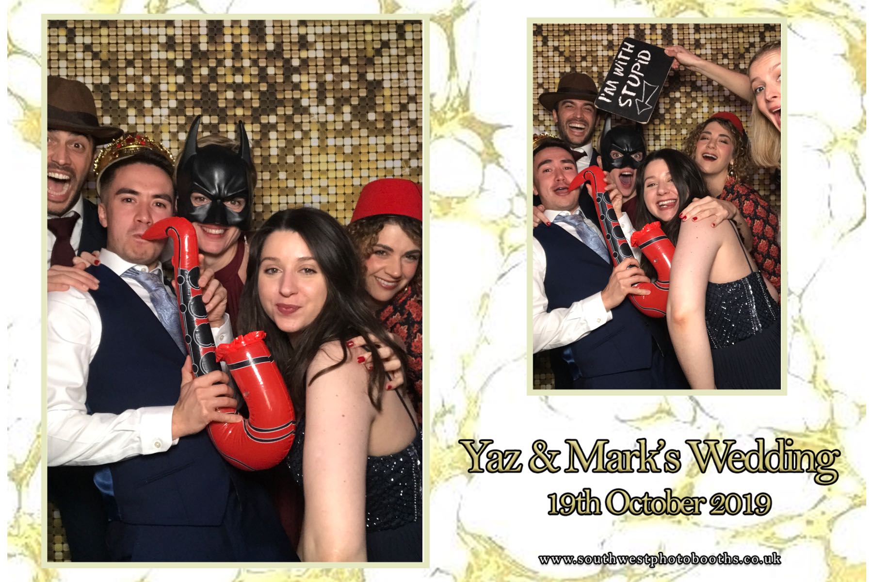 Yaz and Mark | View more photos from the event at gallery.southwestphotobooths.co.uk/u/SWPB/Yaz-and-Mark