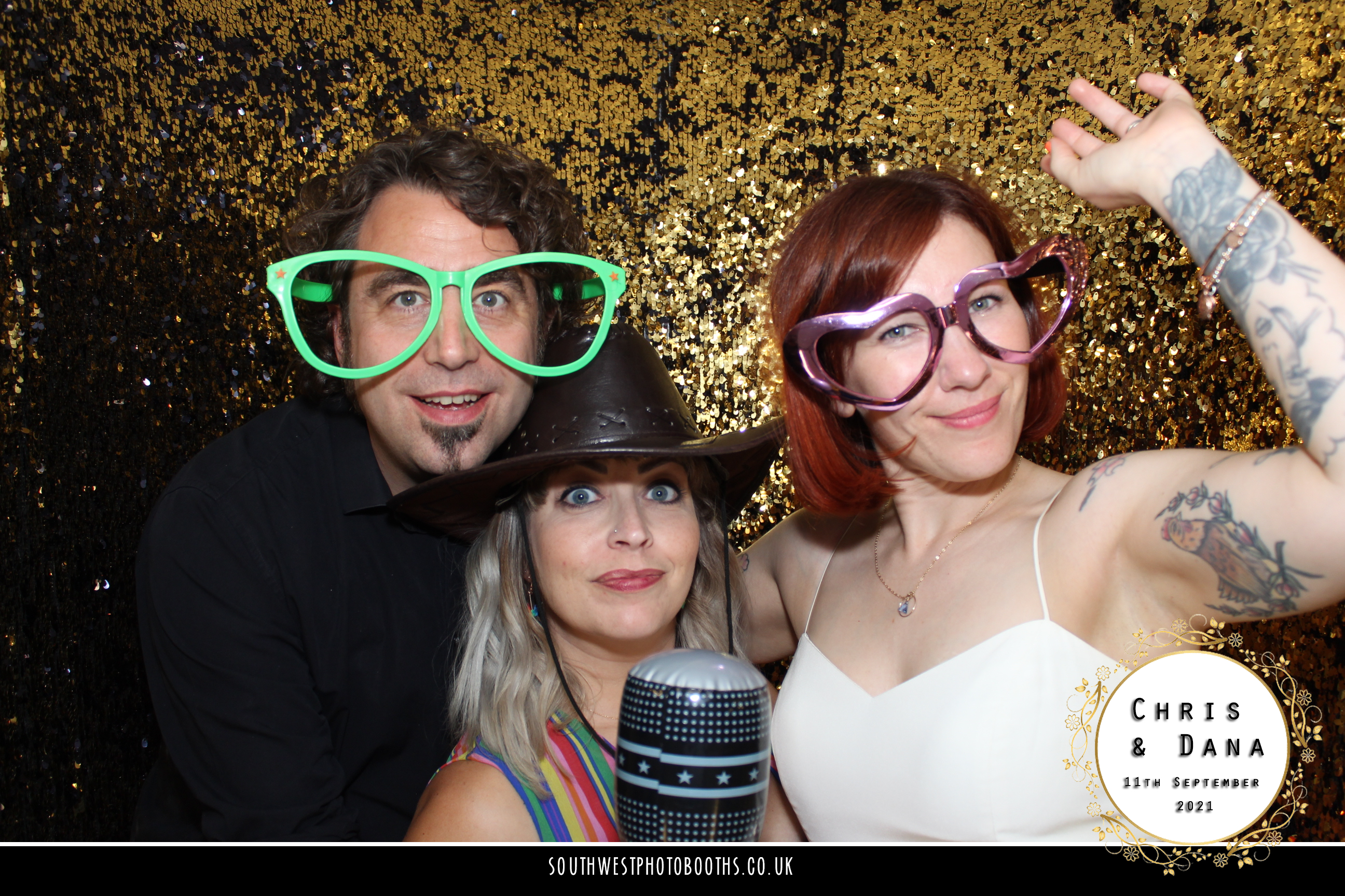 Chris and Dana | View more photos from the event at gallery.southwestphotobooths.co.uk/u/SWPB/Chris-and-Dana