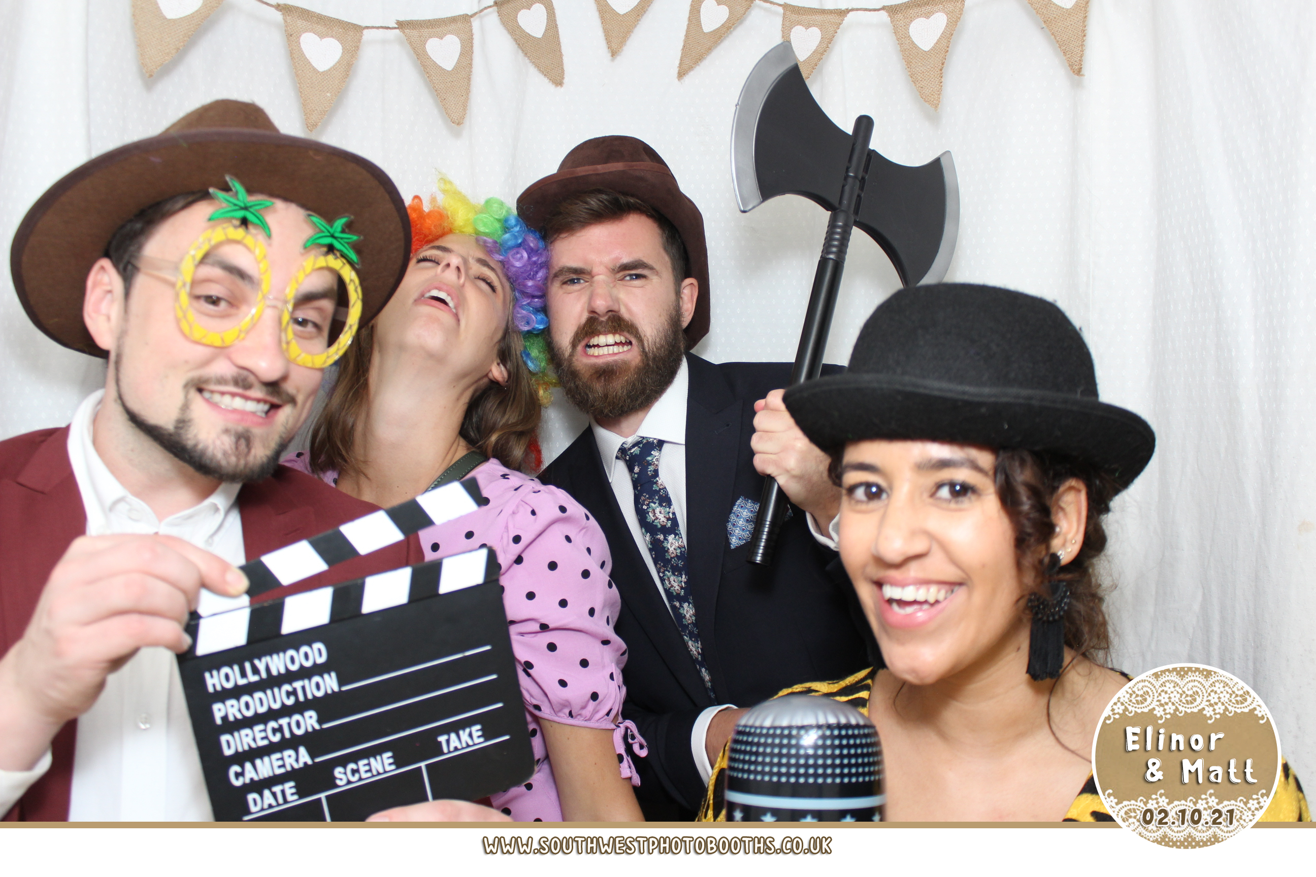 Elinor and Matt | View more photos from the event at gallery.southwestphotobooths.co.uk/u/SWPB/Elinor-and-Matt