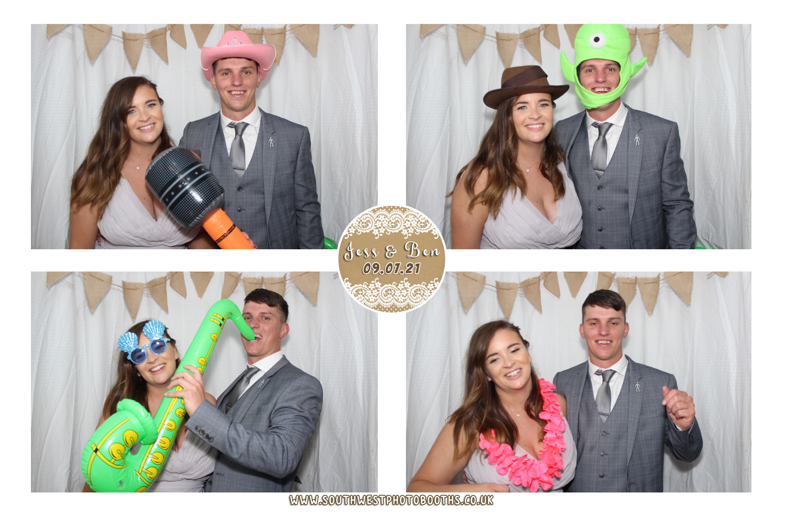 Jess and Ben | View more photos from the event at gallery.southwestphotobooths.co.uk/u/SWPB/Jess-and-Ben