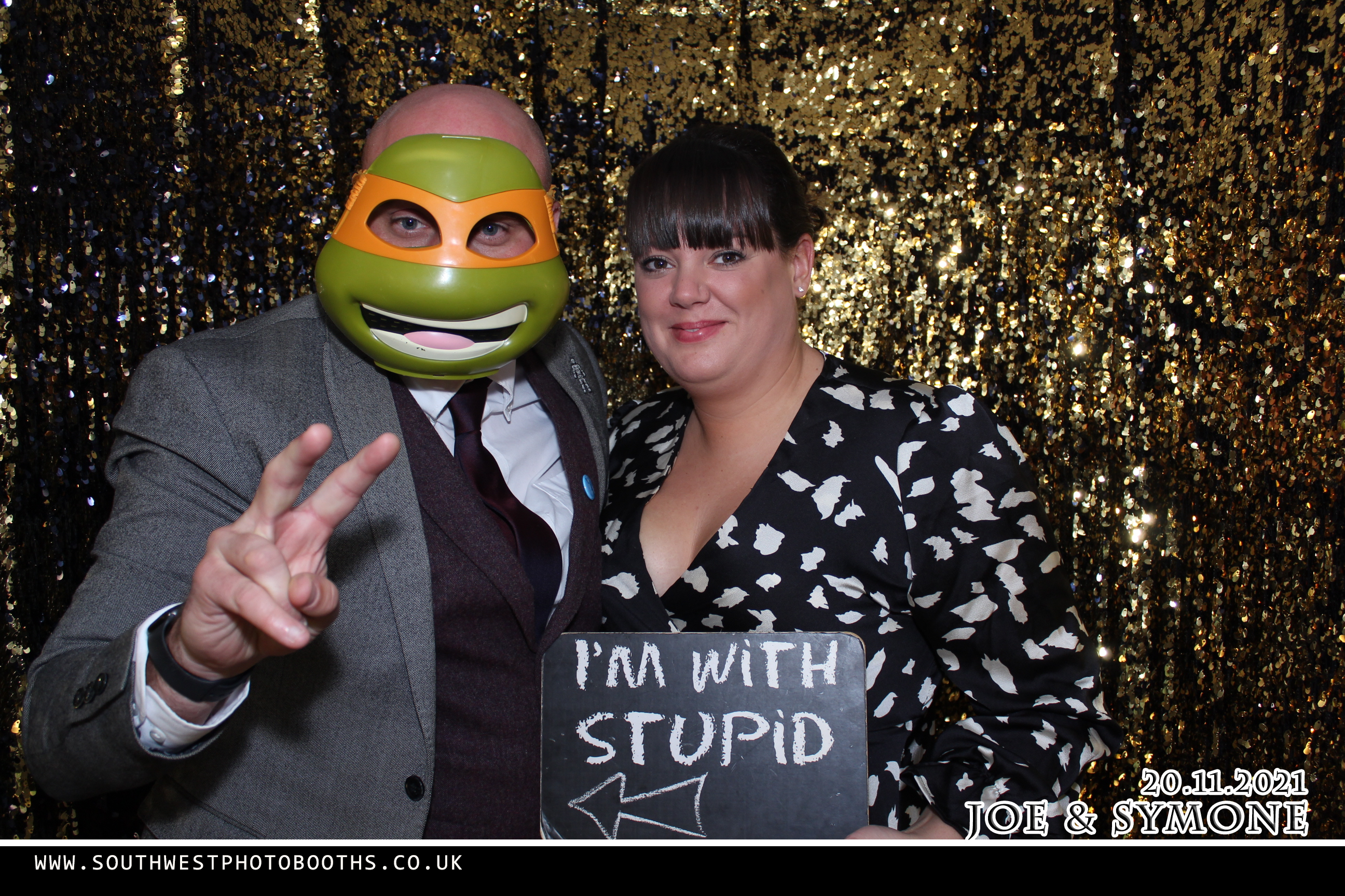 Joe and Symone | View more photos from the event at gallery.southwestphotobooths.co.uk/u/SWPB/Joe-and-Symone