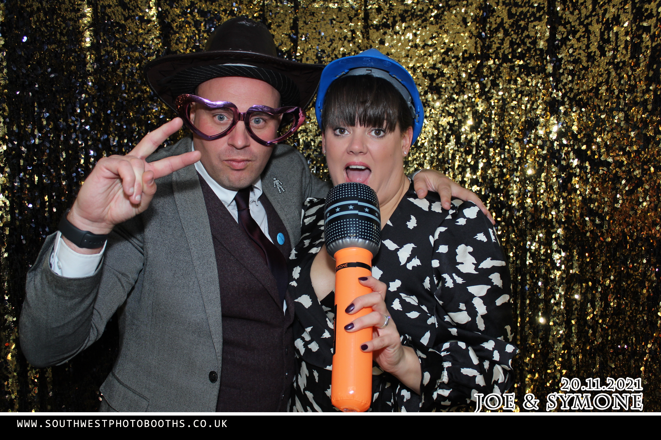 Joe and Symone | View more photos from the event at gallery.southwestphotobooths.co.uk/u/SWPB/Joe-and-Symone