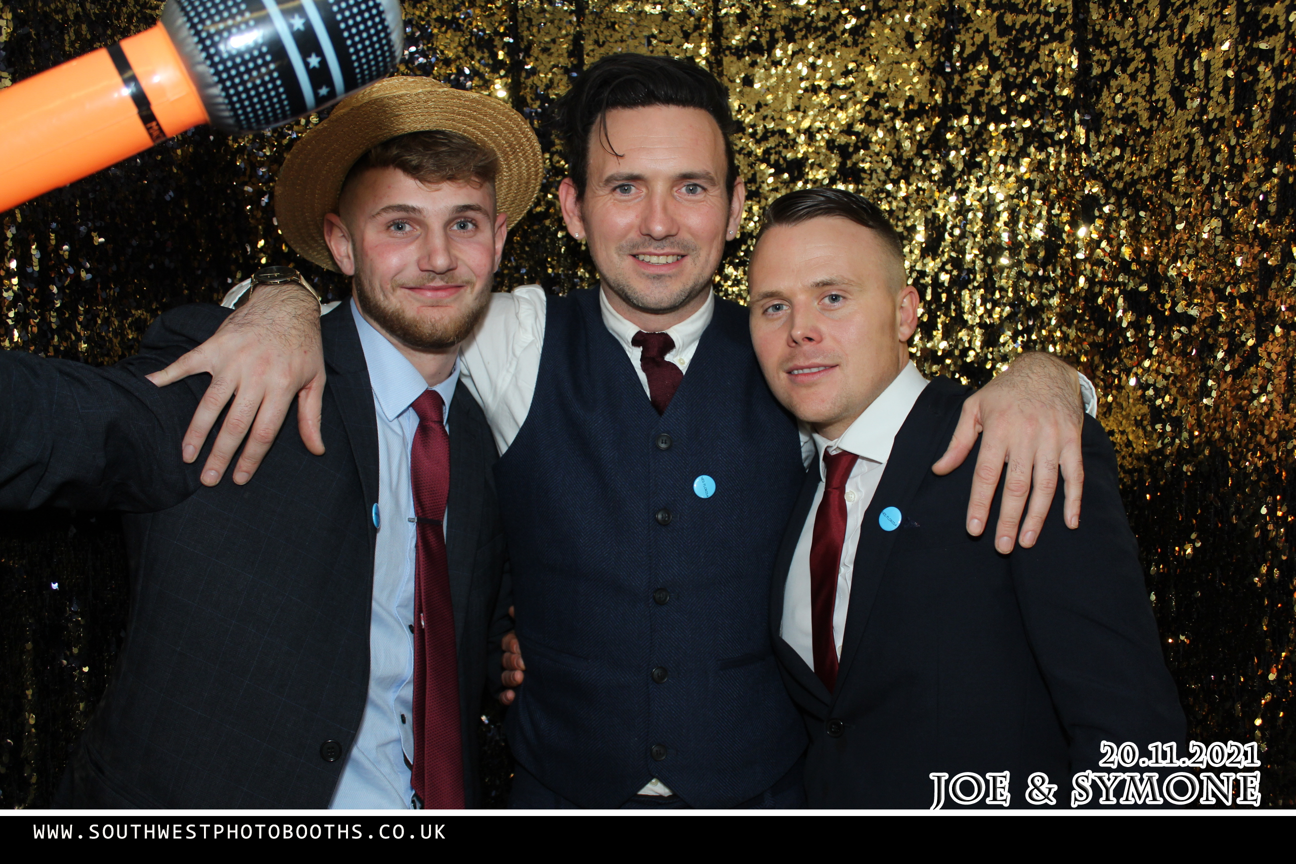 Joe and Symone | View more photos from the event at gallery.southwestphotobooths.co.uk/u/SWPB/Joe-and-Symone