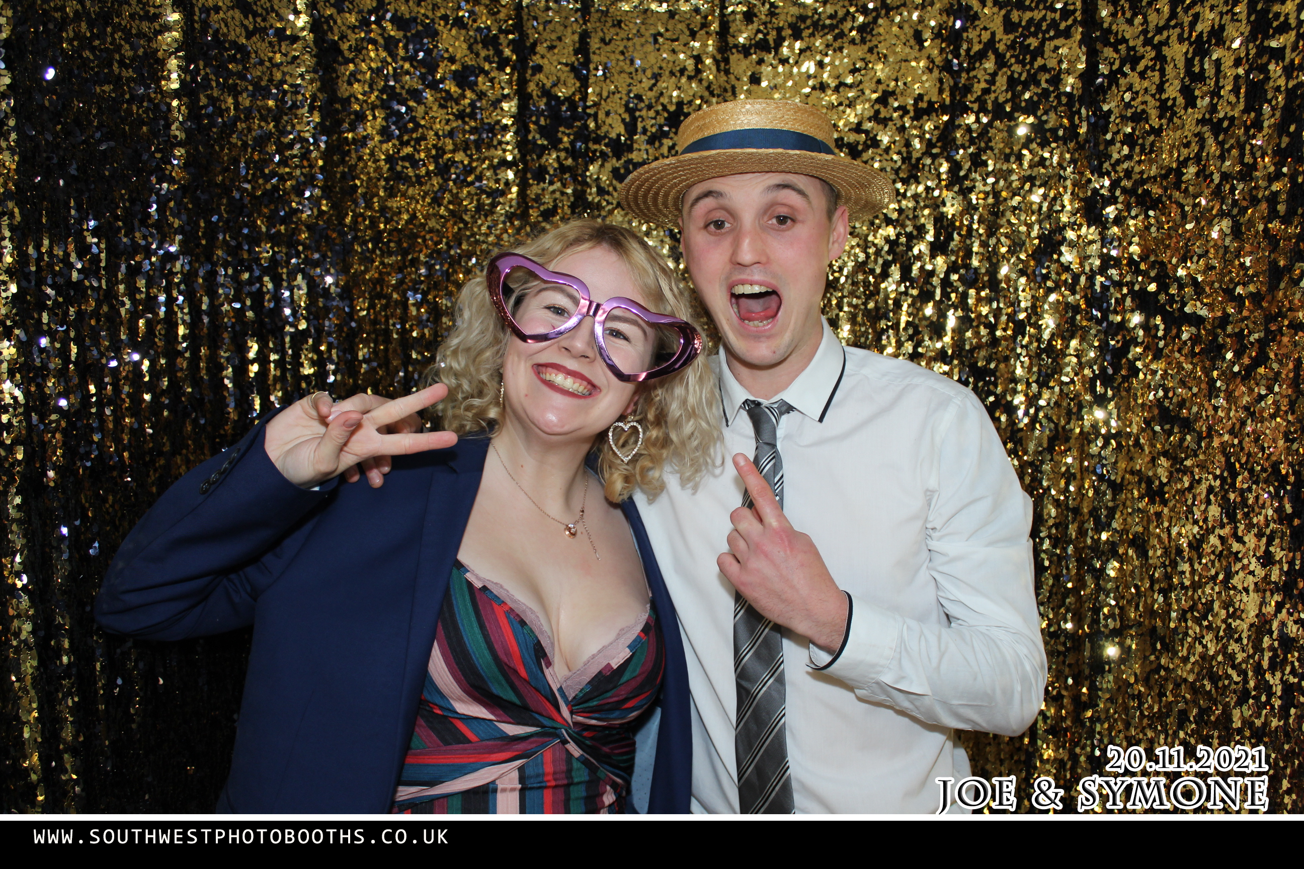 Joe and Symone | View more photos from the event at gallery.southwestphotobooths.co.uk/u/SWPB/Joe-and-Symone