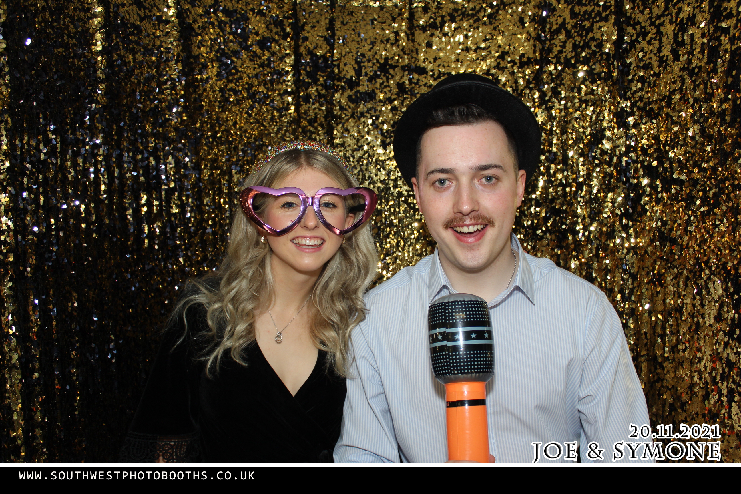 Joe and Symone | View more photos from the event at gallery.southwestphotobooths.co.uk/u/SWPB/Joe-and-Symone