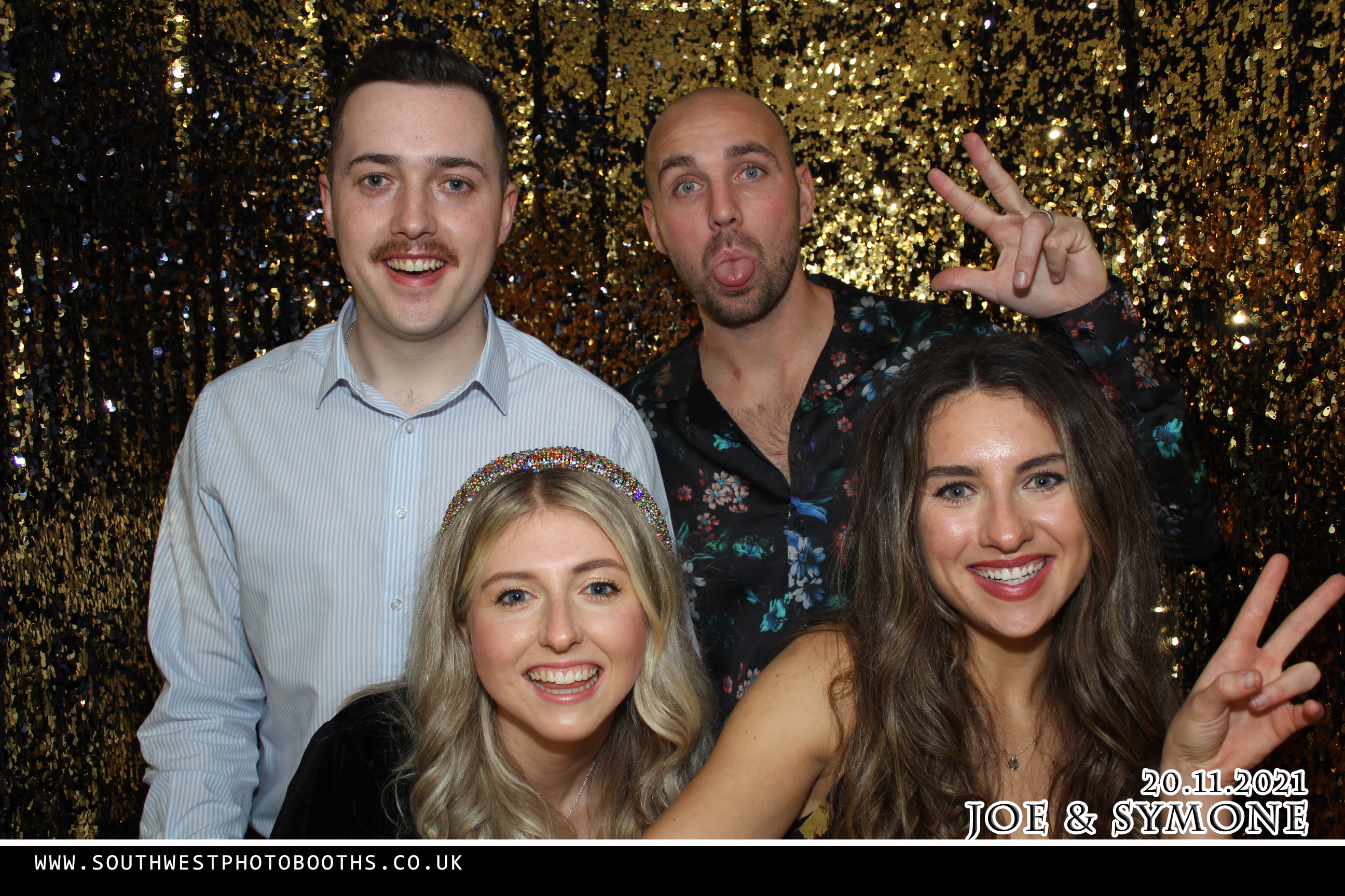 Joe and Symone | View more photos from the event at gallery.southwestphotobooths.co.uk/u/SWPB/Joe-and-Symone