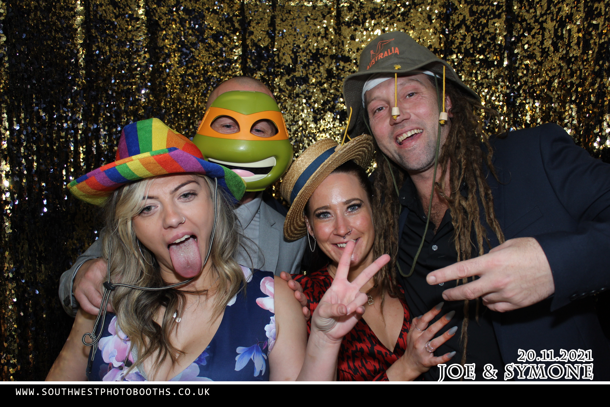 Joe and Symone | View more photos from the event at gallery.southwestphotobooths.co.uk/u/SWPB/Joe-and-Symone