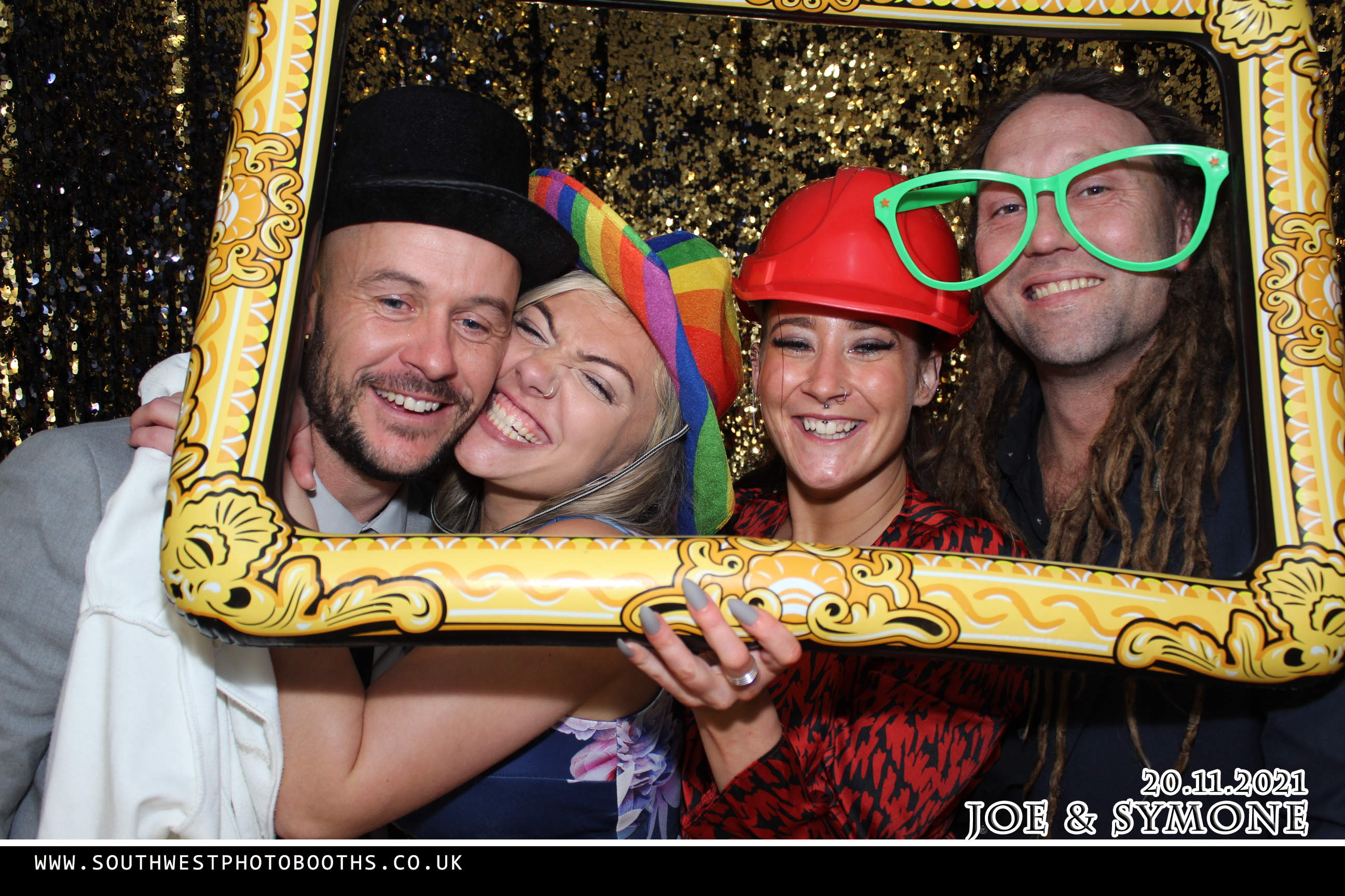 Joe and Symone | View more photos from the event at gallery.southwestphotobooths.co.uk/u/SWPB/Joe-and-Symone