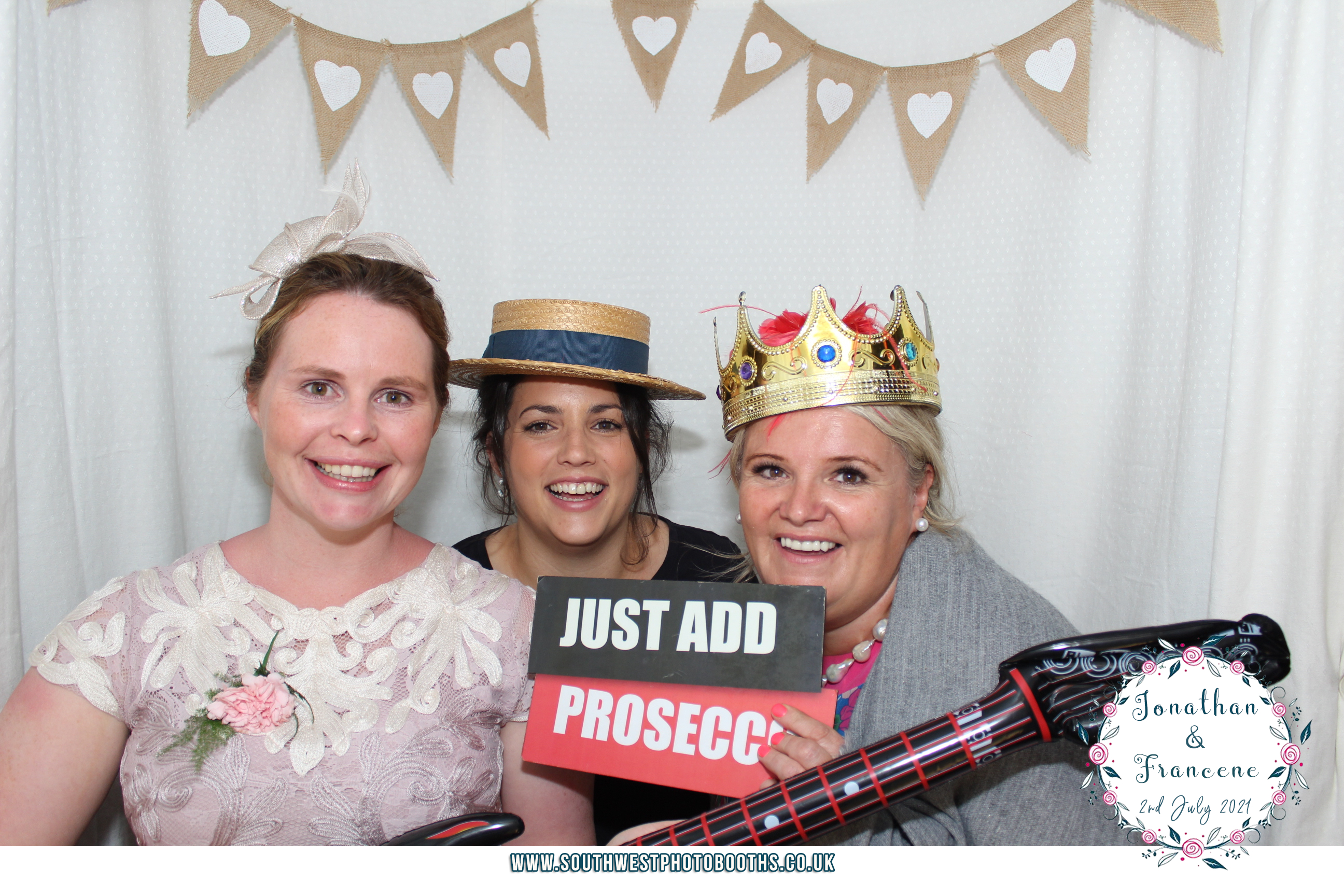 Jonathan and Francene | View more photos from the event at gallery.southwestphotobooths.co.uk/u/SWPB/Jonathan-and-Francene