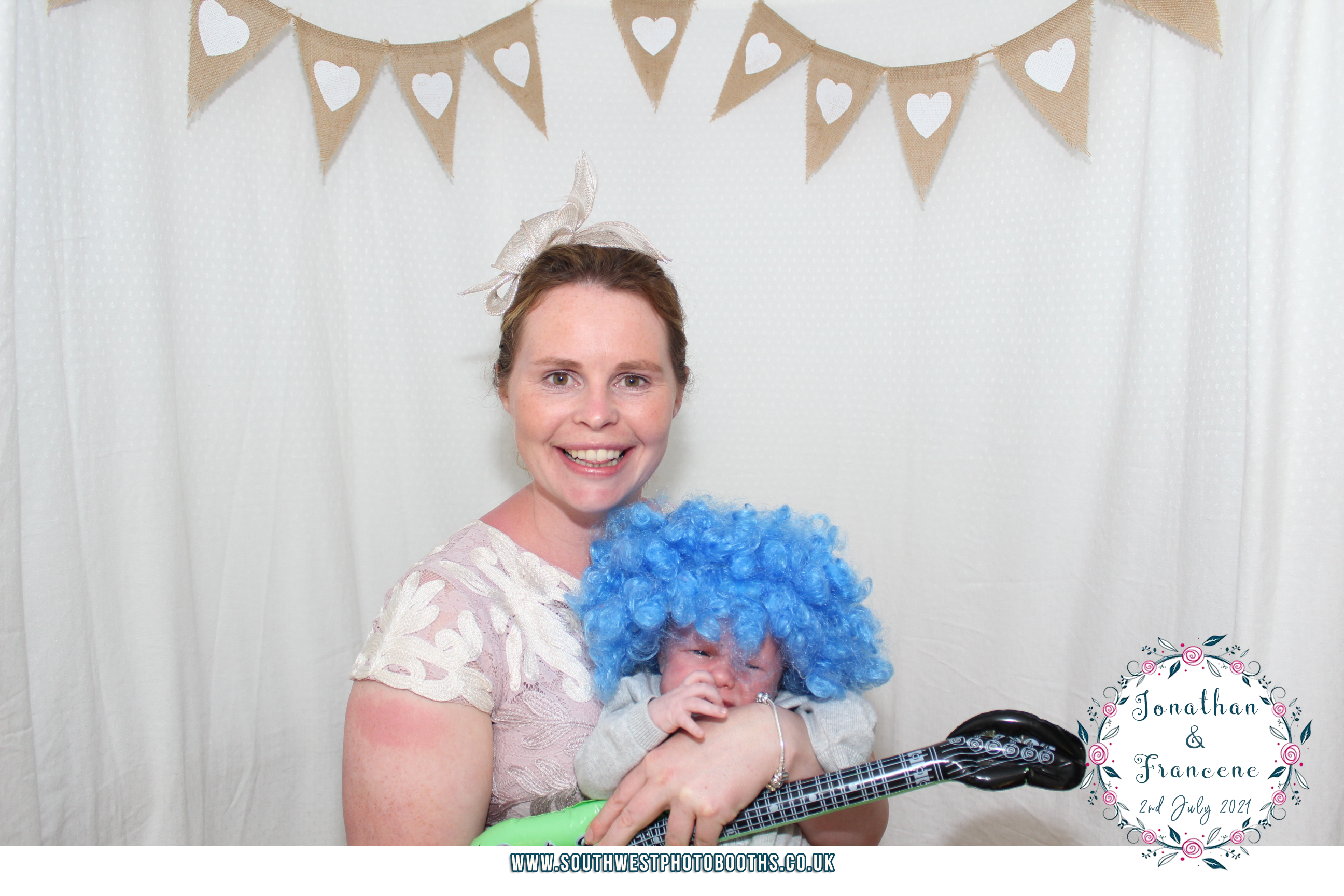 Jonathan and Francene | View more photos from the event at gallery.southwestphotobooths.co.uk/u/SWPB/Jonathan-and-Francene