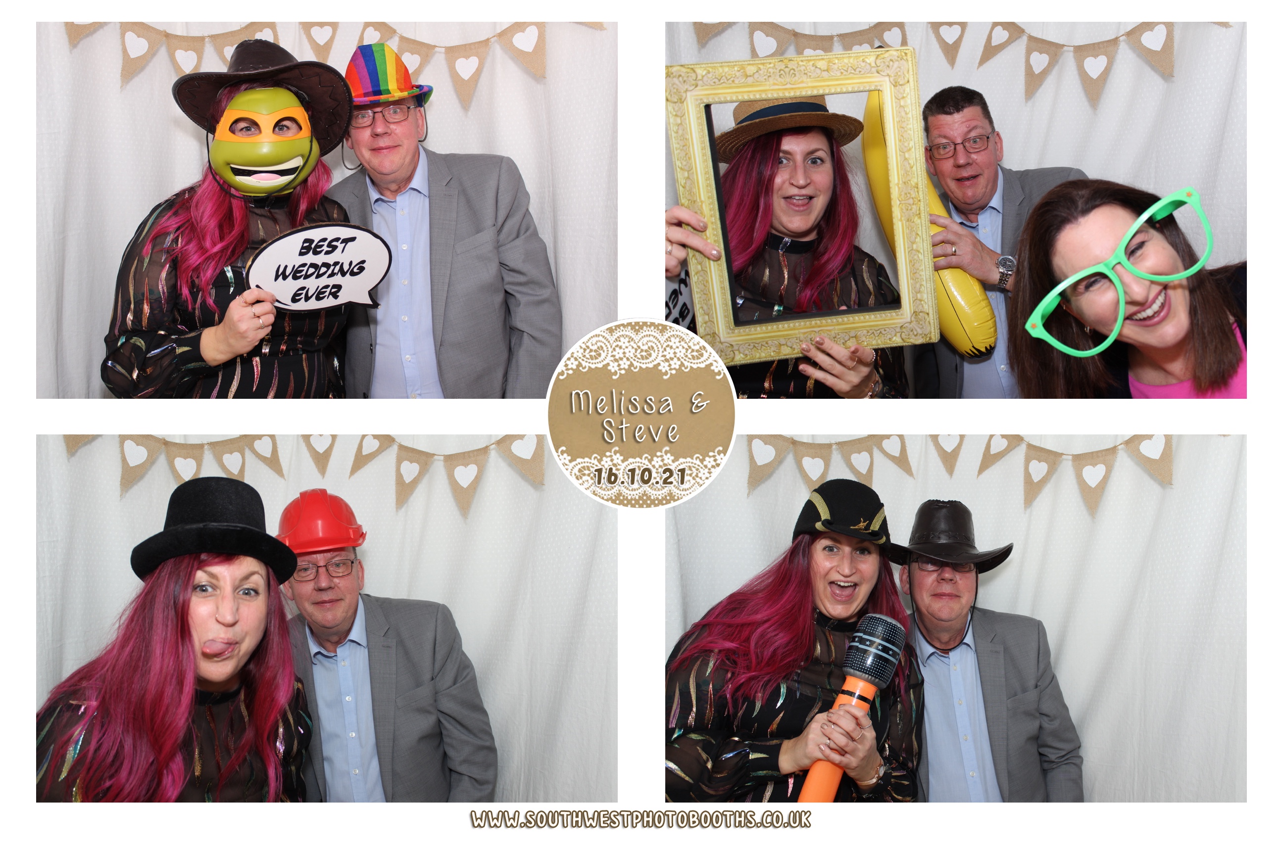 Melissa and Steve | View more photos from the event at gallery.southwestphotobooths.co.uk/u/SWPB/Melissa-and-Steve