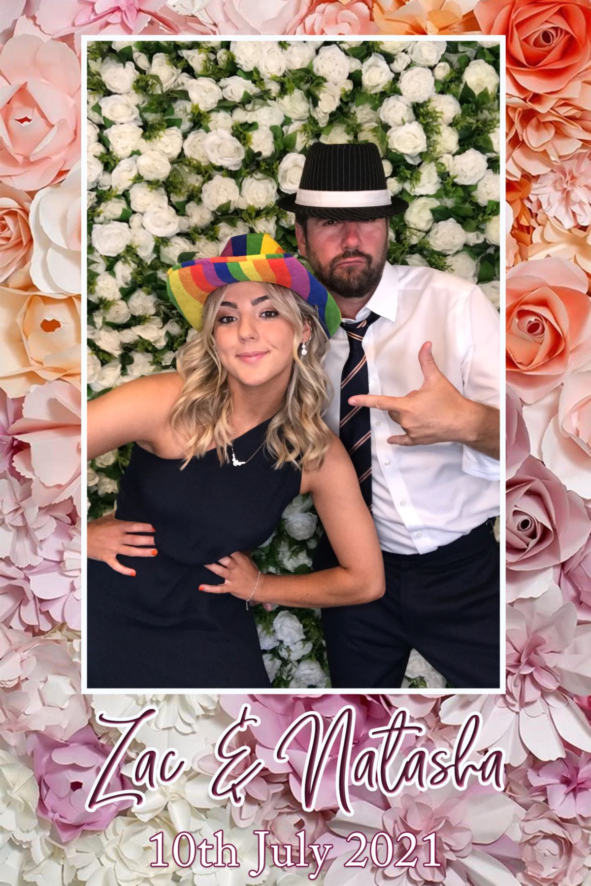 Natasha and Zac | View more photos from the event at gallery.southwestphotobooths.co.uk/u/SWPB/Natasha-and-Zac