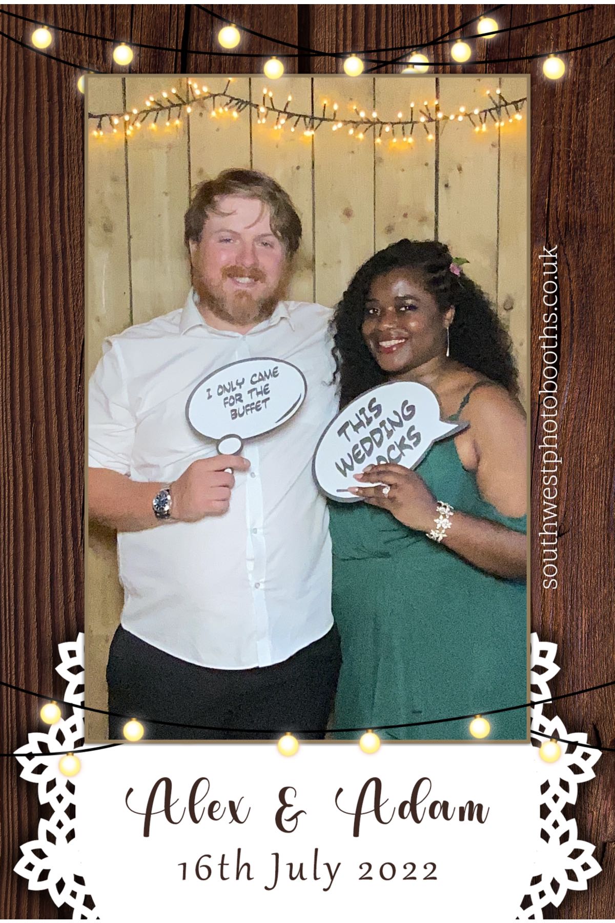 Alex and Adam | View more photos from the event at gallery.southwestphotobooths.co.uk/u/SWPB/Alex-and-Adam