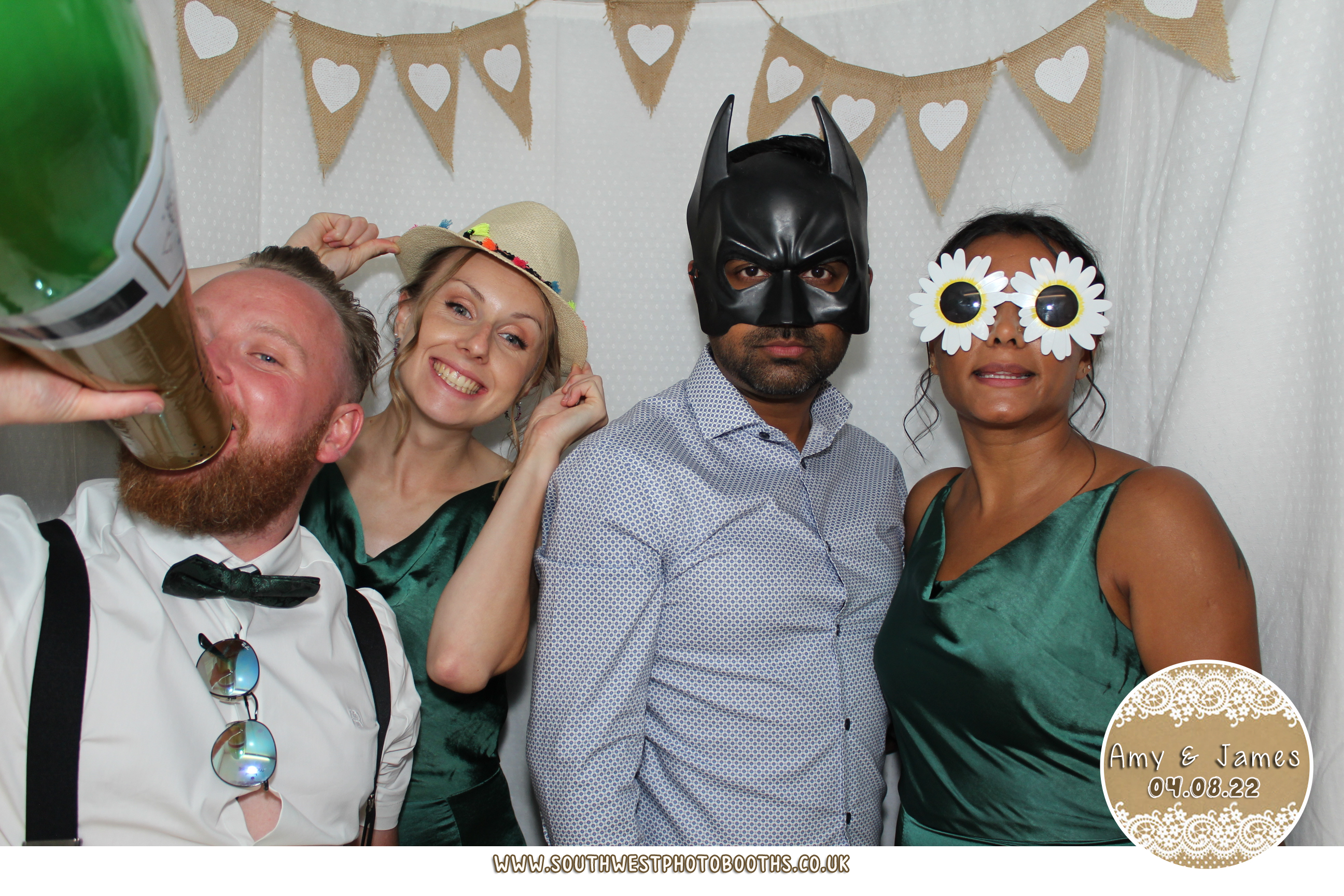 Amy and James | View more photos from the event at gallery.southwestphotobooths.co.uk/u/SWPB/Amy-and-James