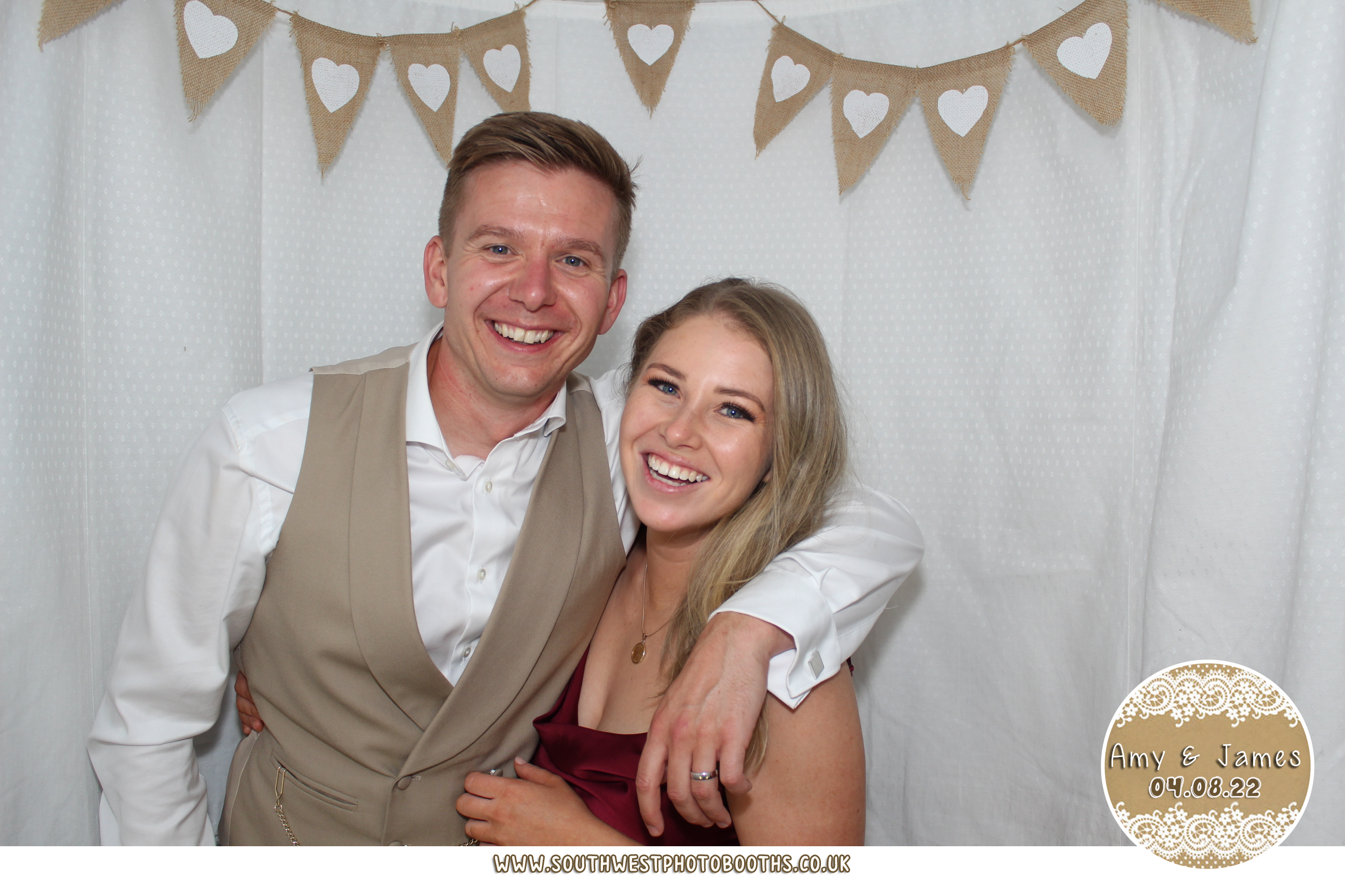Amy and James | View more photos from the event at gallery.southwestphotobooths.co.uk/u/SWPB/Amy-and-James