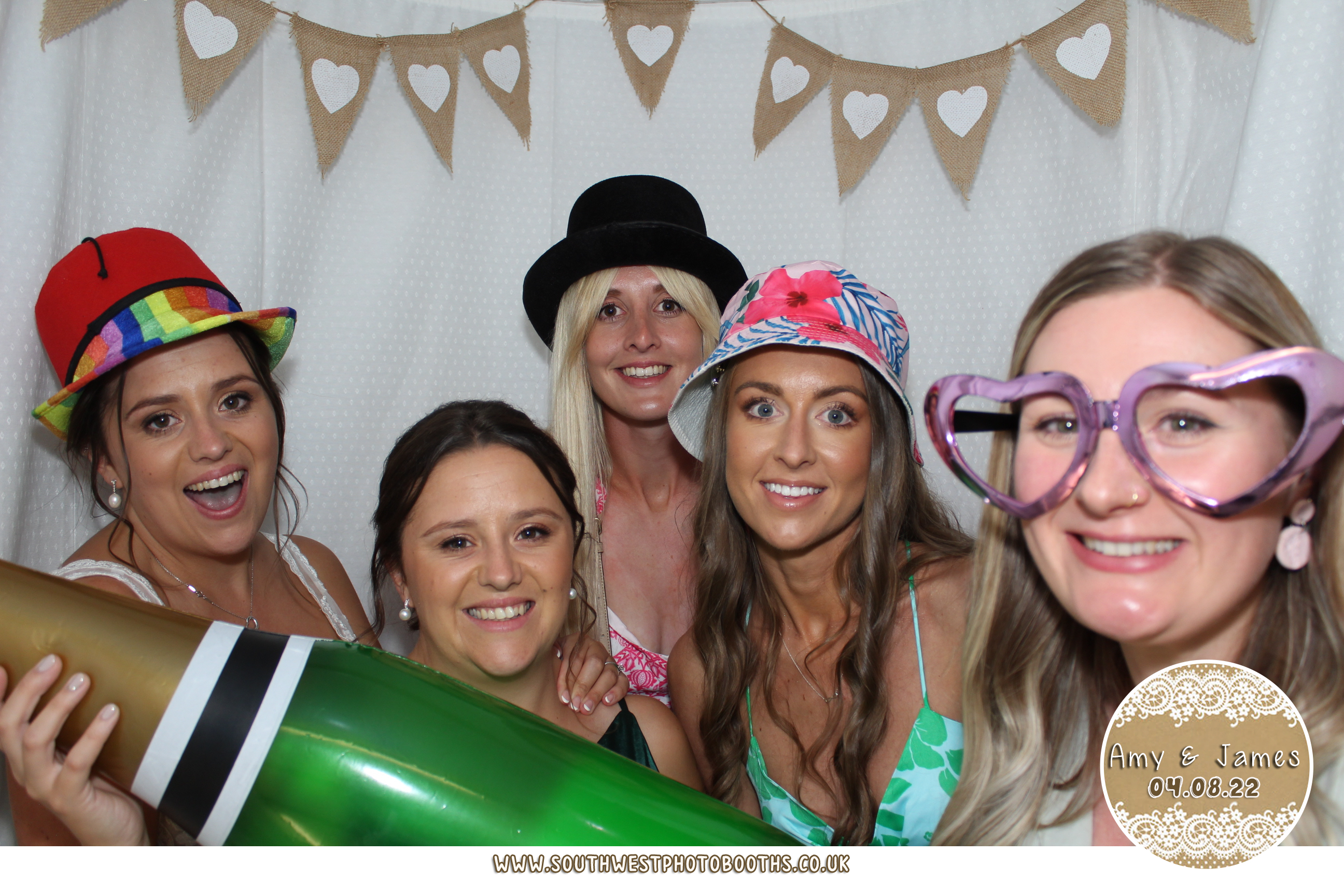 Amy and James | View more photos from the event at gallery.southwestphotobooths.co.uk/u/SWPB/Amy-and-James