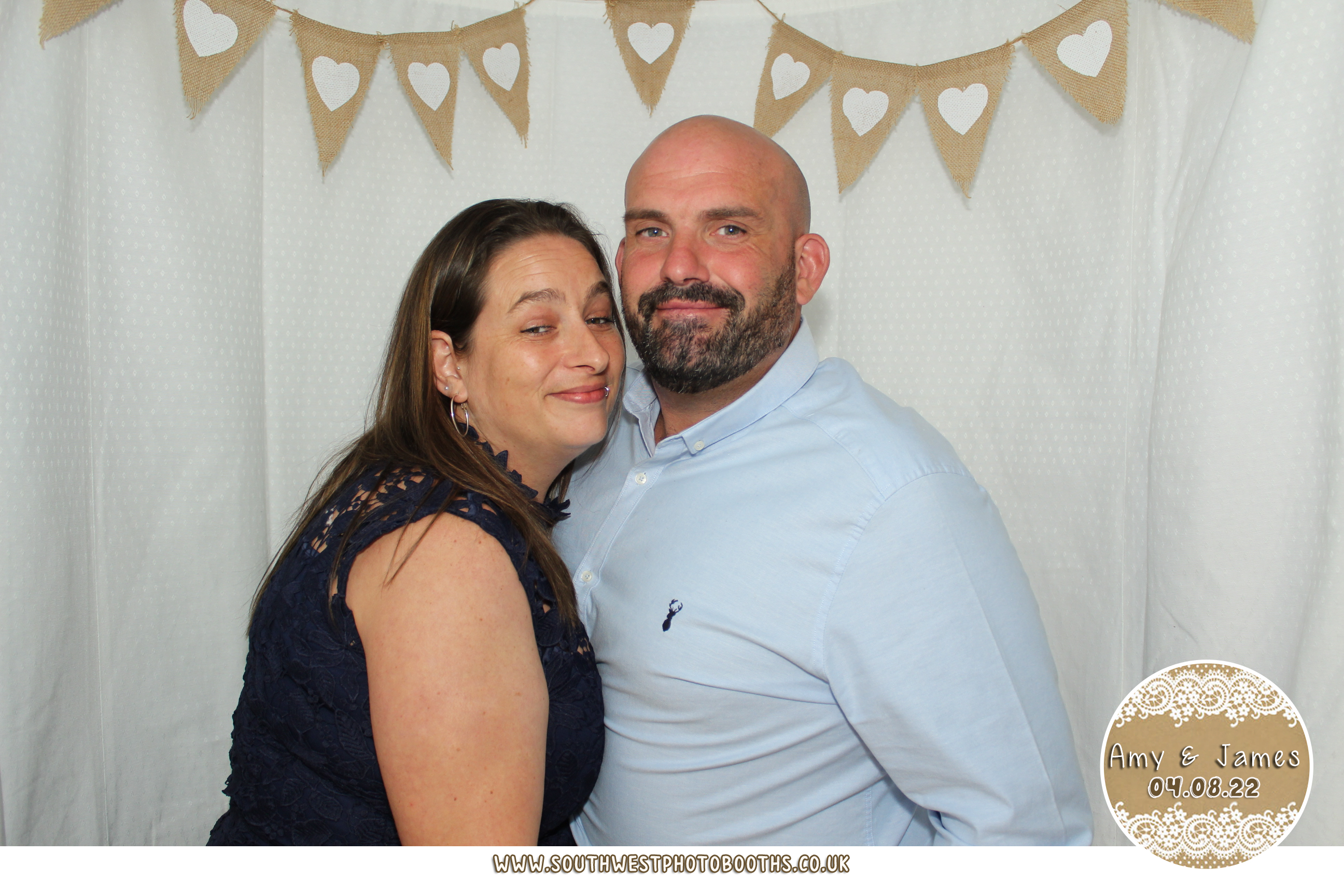 Amy and James | View more photos from the event at gallery.southwestphotobooths.co.uk/u/SWPB/Amy-and-James