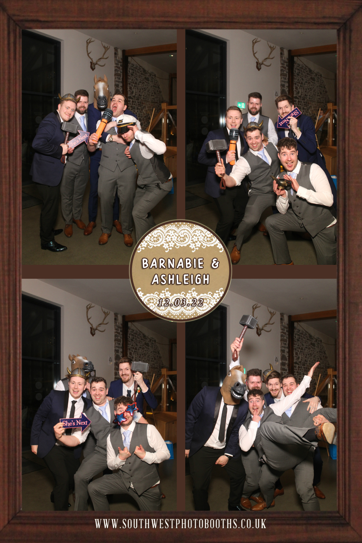 Barnabie and Ashleigh | View more photos from the event at gallery.southwestphotobooths.co.uk/u/SWPB/Barnabie-and-Ashleigh