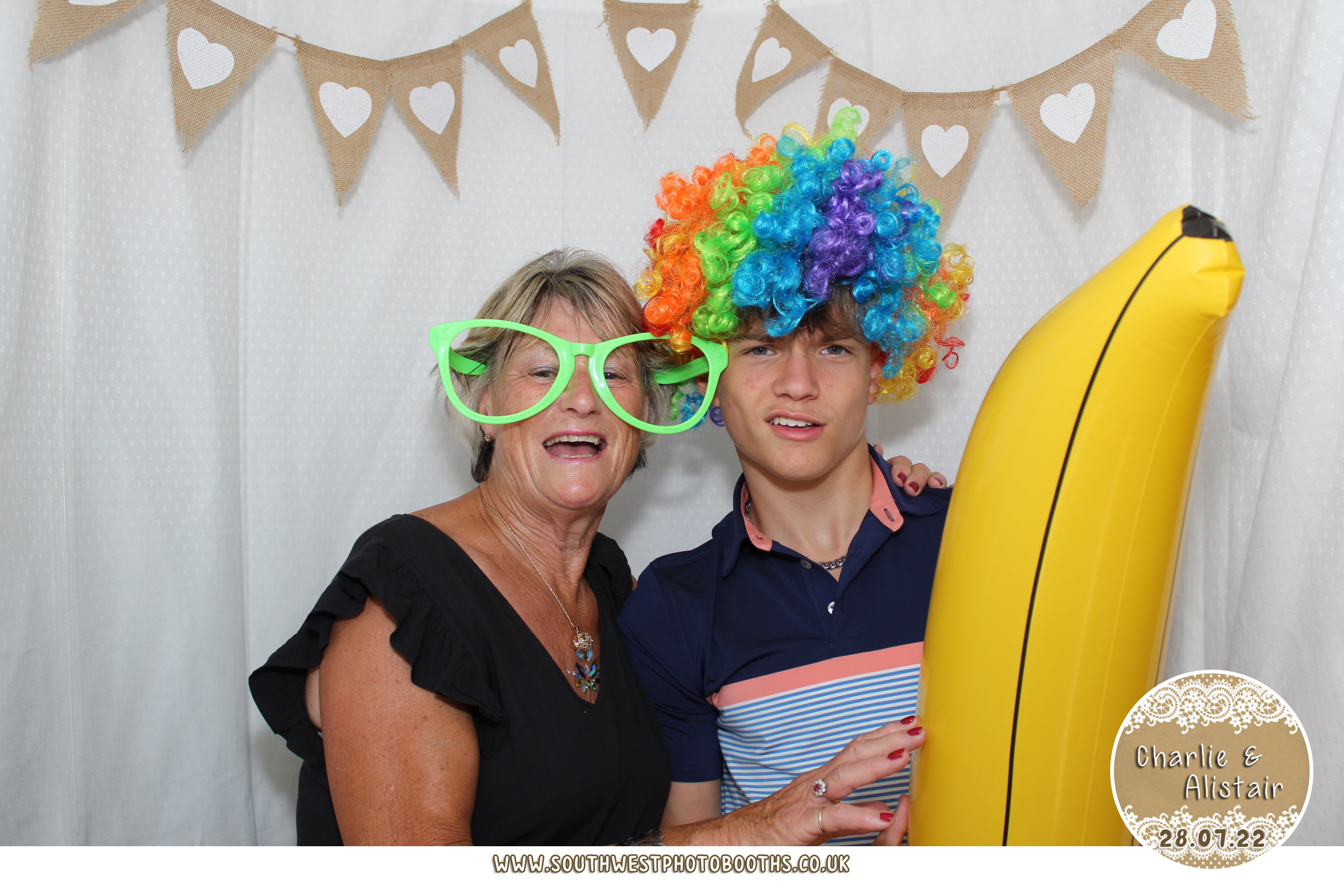 Charlie and Alistair | View more photos from the event at gallery.southwestphotobooths.co.uk/u/SWPB/Charlie-and-Alistair