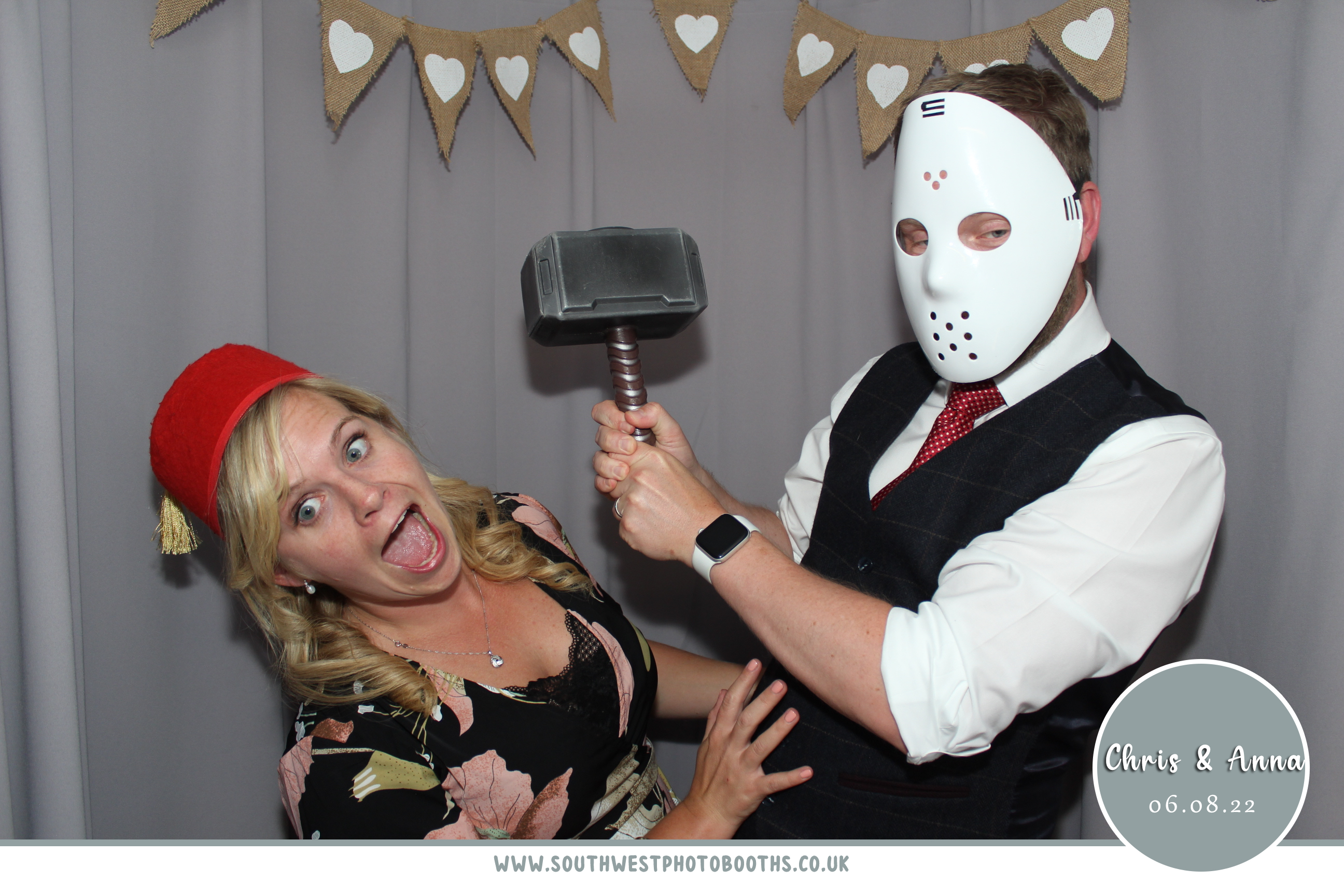 Chris and Anna's Wedding | View more photos from the event at gallery.southwestphotobooths.co.uk/u/SWPB/Chris-and-Annas-Wedding