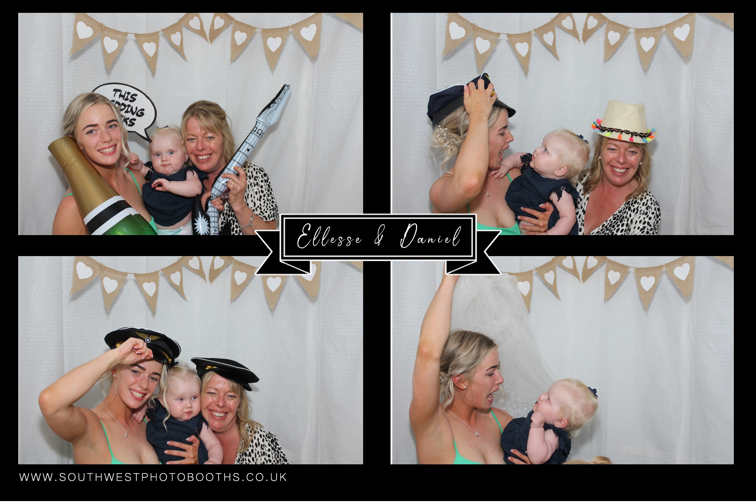 Ellesse and Daniel | View more photos from the event at gallery.southwestphotobooths.co.uk/u/SWPB/Ellesse-and-Daniel