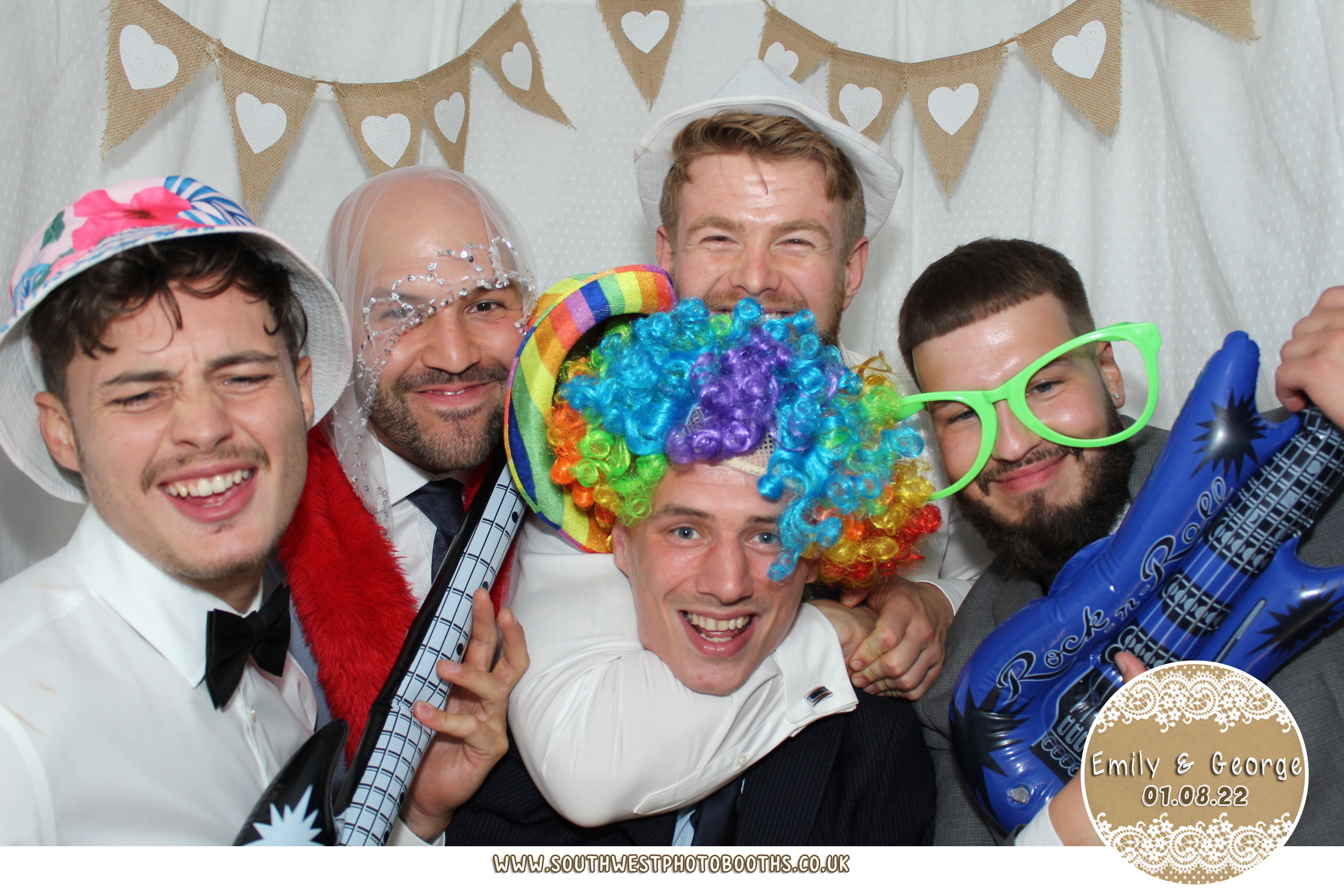 Emily and George | View more photos from the event at gallery.southwestphotobooths.co.uk/u/SWPB/Emily-and-George
