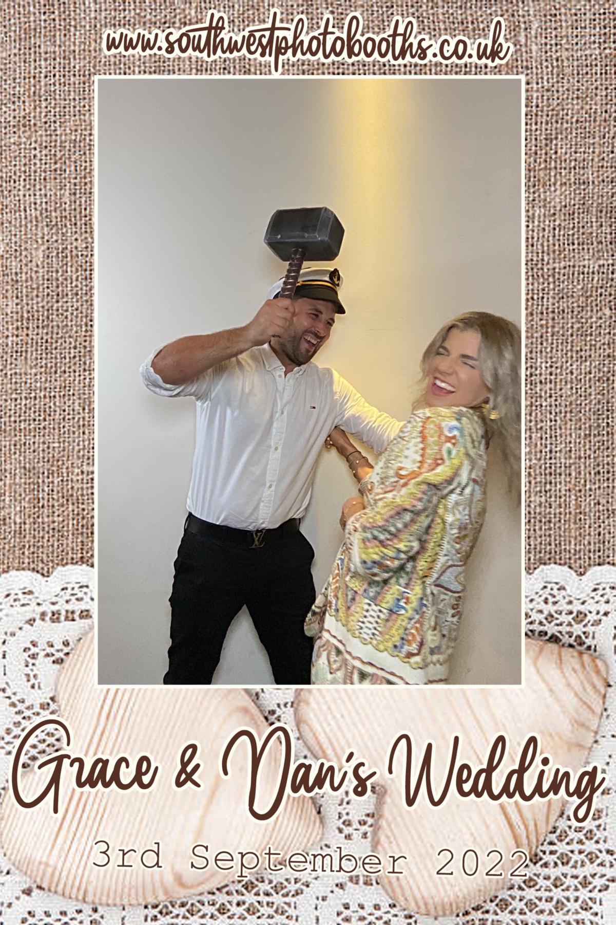 Grace and Dan | View more photos from the event at gallery.southwestphotobooths.co.uk/u/SWPB/Grace-and-Dan