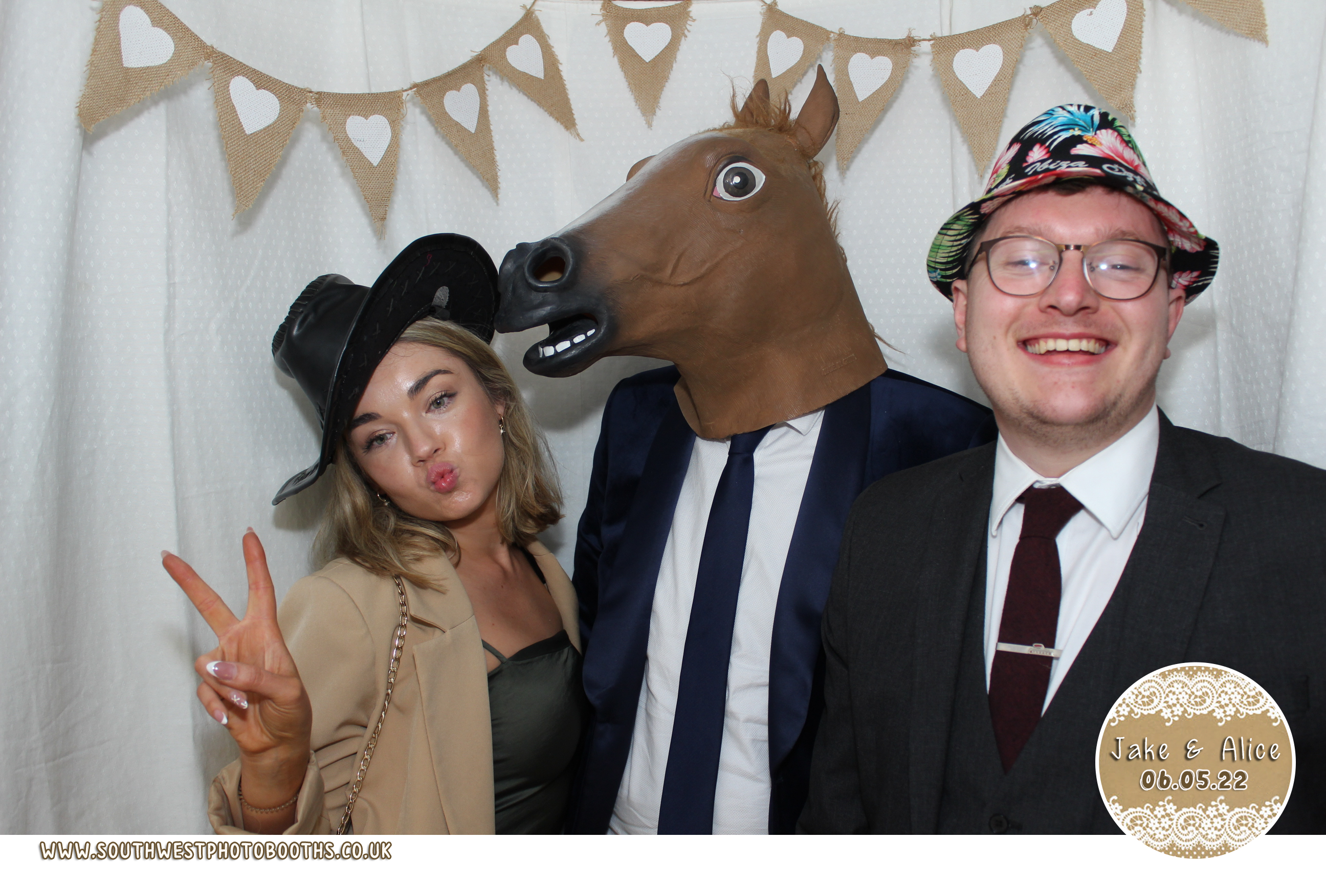 Jake and Alice | View more photos from the event at gallery.southwestphotobooths.co.uk/u/SWPB/Jake-and-Alice