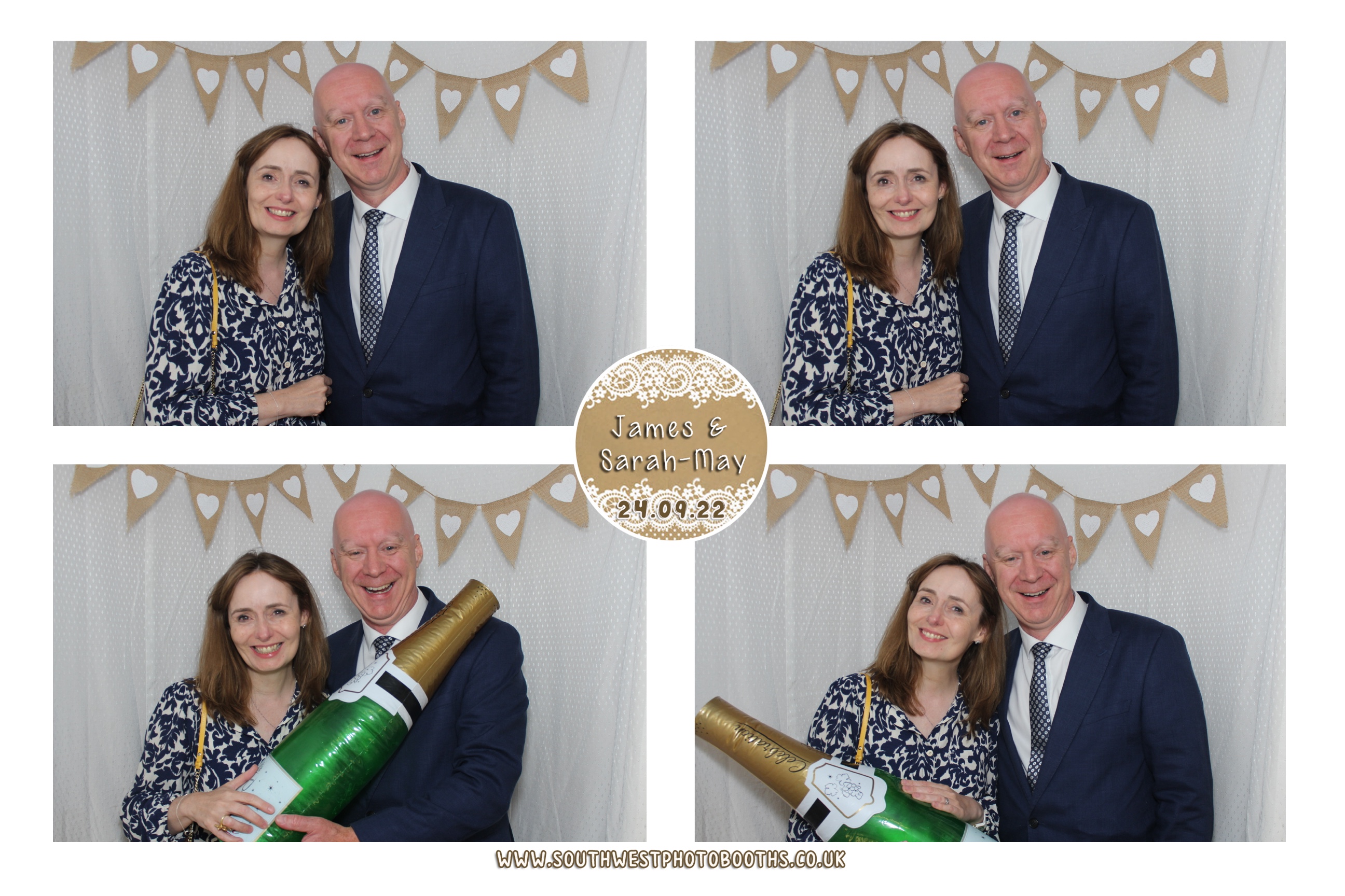 James and Sarah-May | View more photos from the event at gallery.southwestphotobooths.co.uk/u/SWPB/James-and-Sarah-May