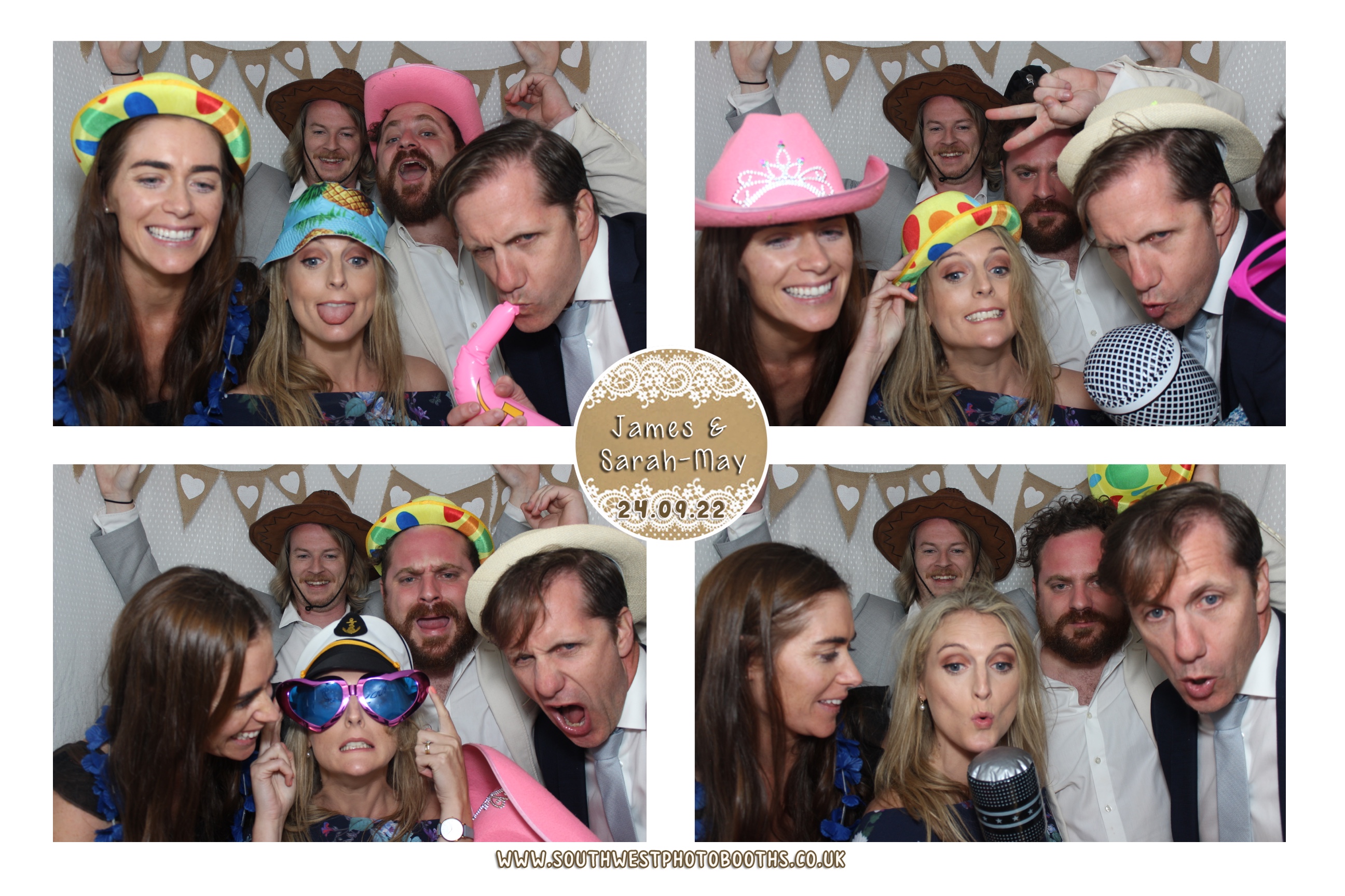 James and Sarah-May | View more photos from the event at gallery.southwestphotobooths.co.uk/u/SWPB/James-and-Sarah-May
