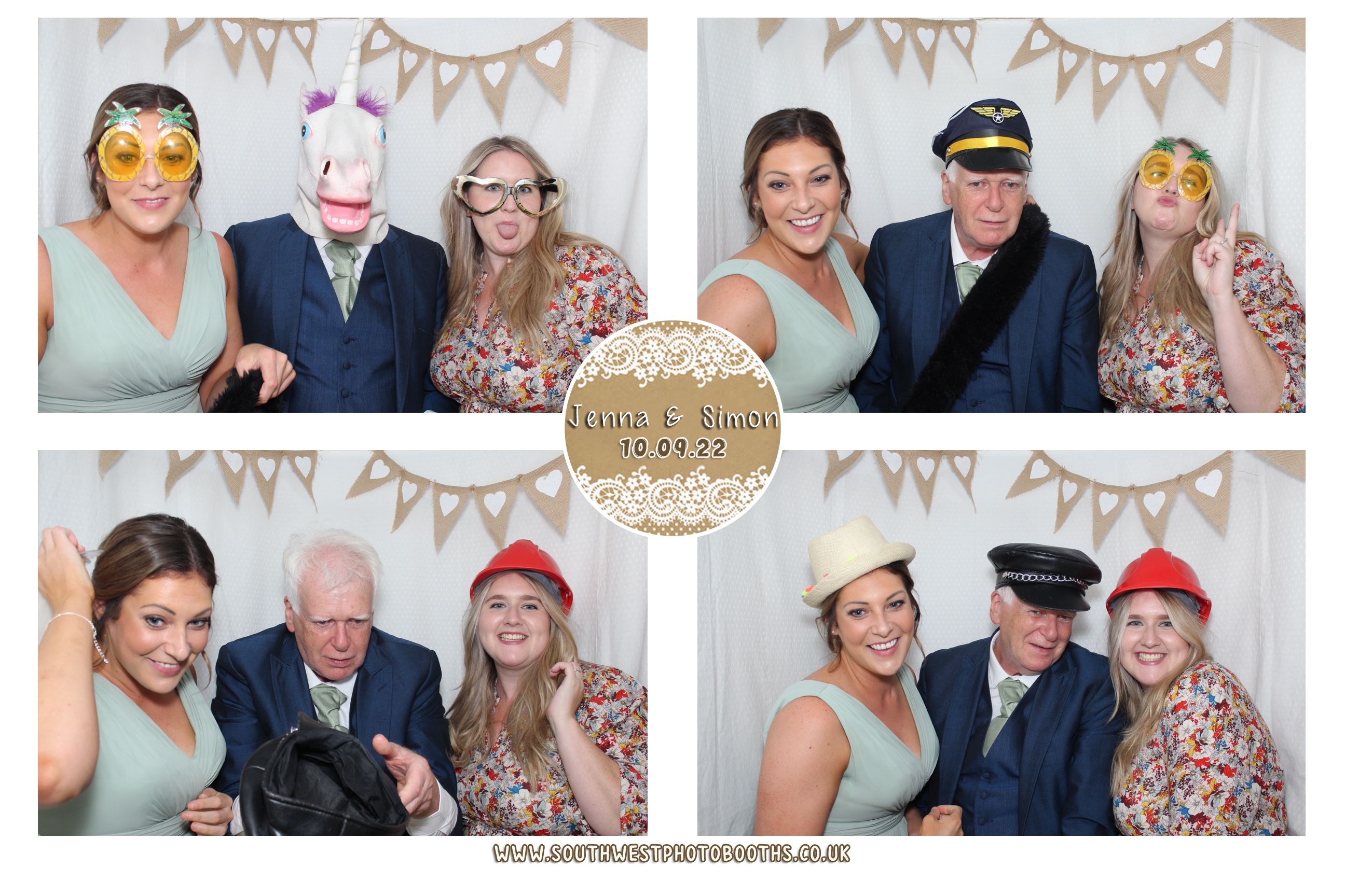 Jenna and Simon | View more photos from the event at gallery.southwestphotobooths.co.uk/u/SWPB/Jenna-and-Simon
