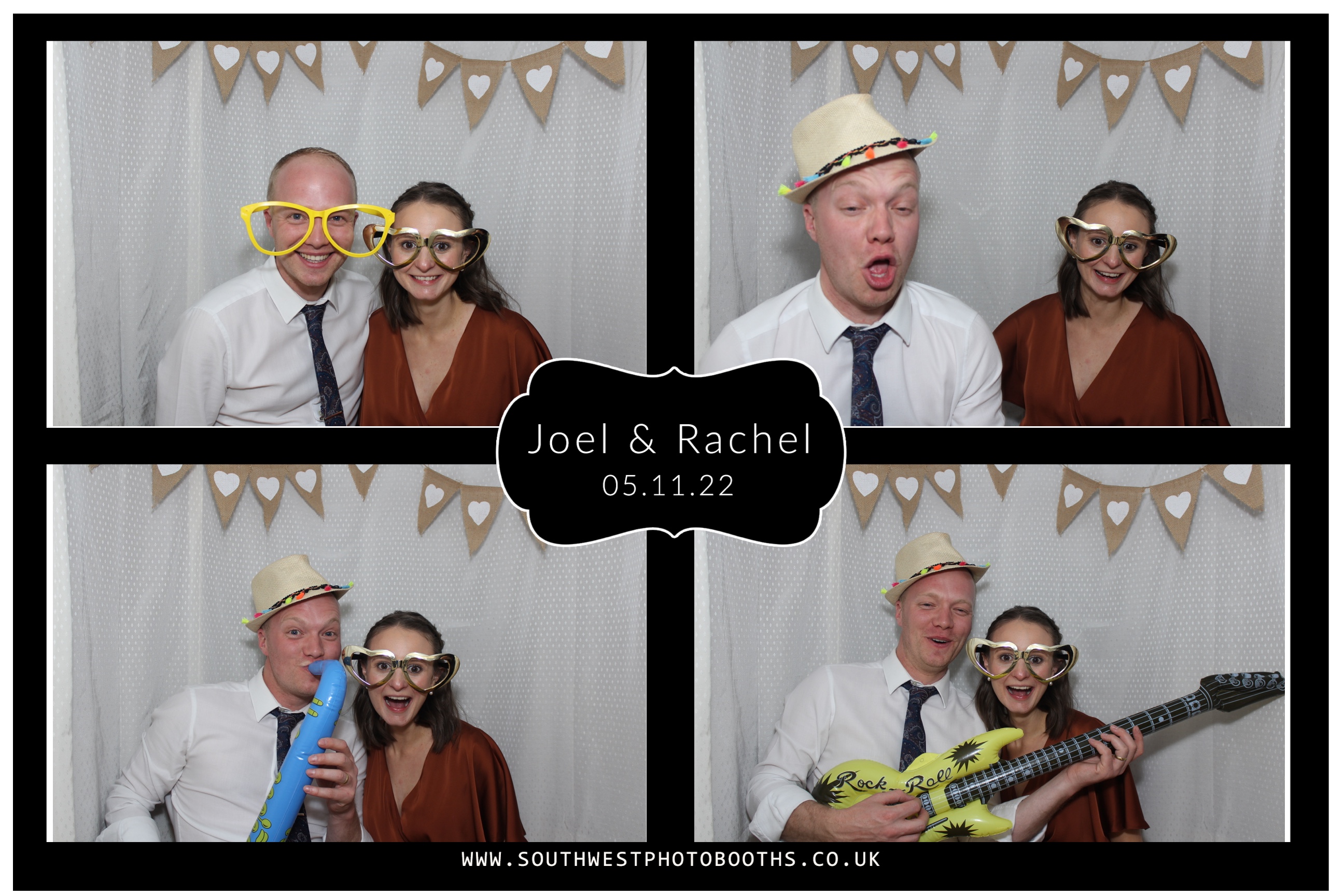 Joel and Rachel | View more photos from the event at gallery.southwestphotobooths.co.uk/u/SWPB/Joel-and-Rachel