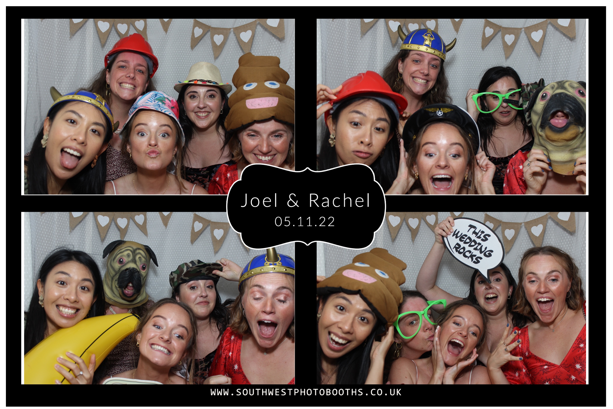 Joel and Rachel | View more photos from the event at gallery.southwestphotobooths.co.uk/u/SWPB/Joel-and-Rachel