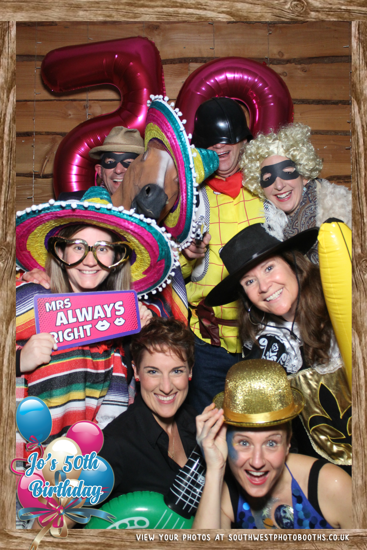 Jo's 50th Birthday Party | View more photos from the event at gallery.southwestphotobooths.co.uk/u/SWPB/Jos-50th-Birthday-Party