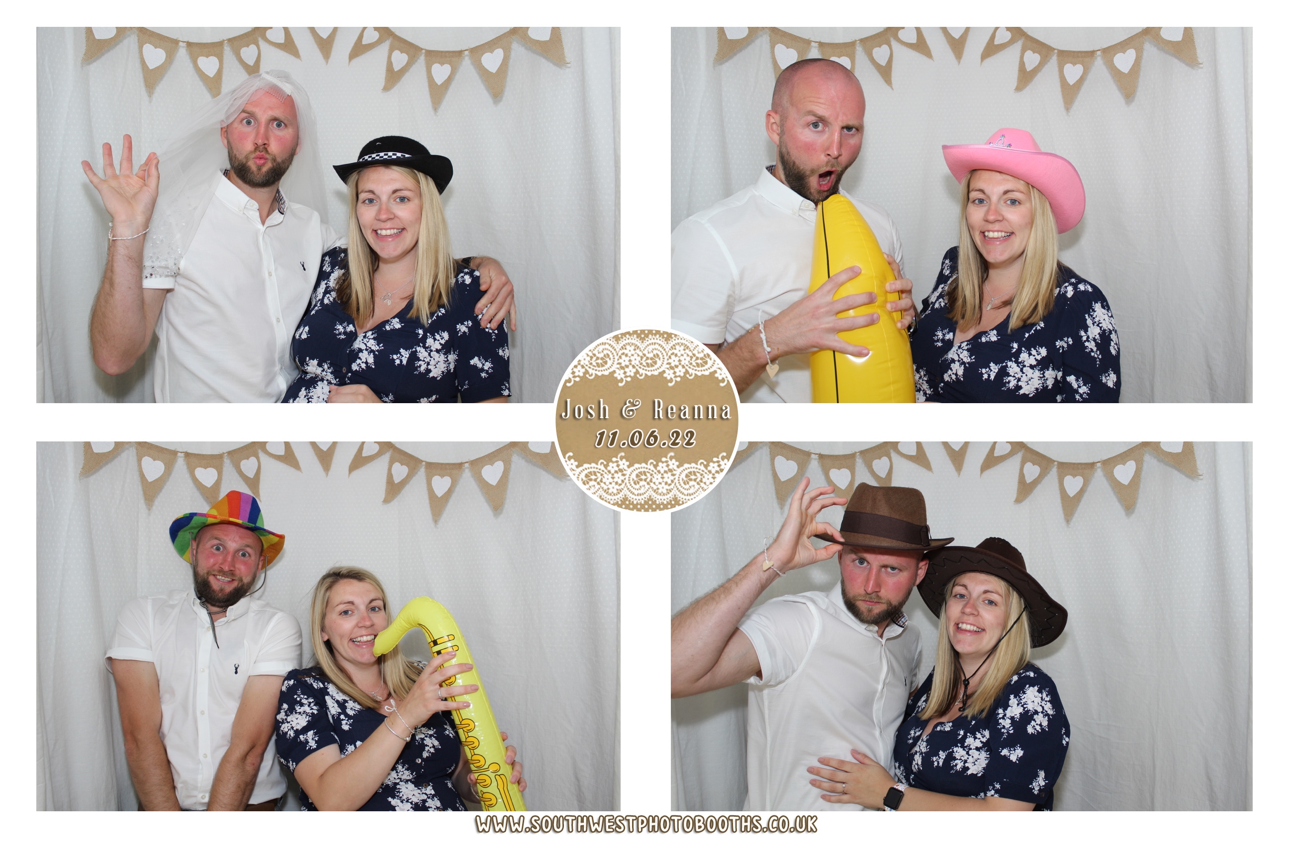 Josh and Reanna | View more photos from the event at gallery.southwestphotobooths.co.uk/u/SWPB/Josh-and-Reanna