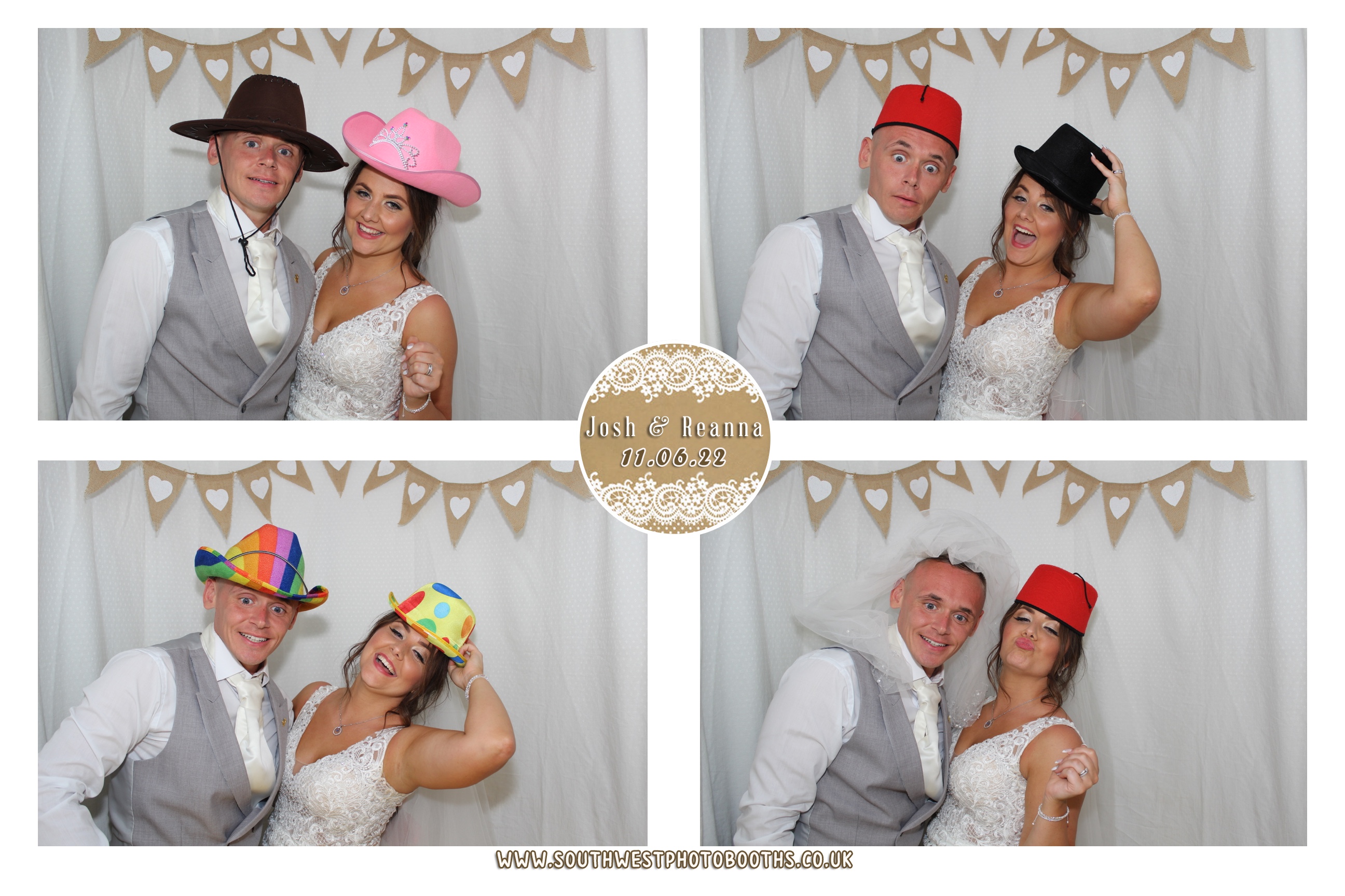 Josh and Reanna | View more photos from the event at gallery.southwestphotobooths.co.uk/u/SWPB/Josh-and-Reanna