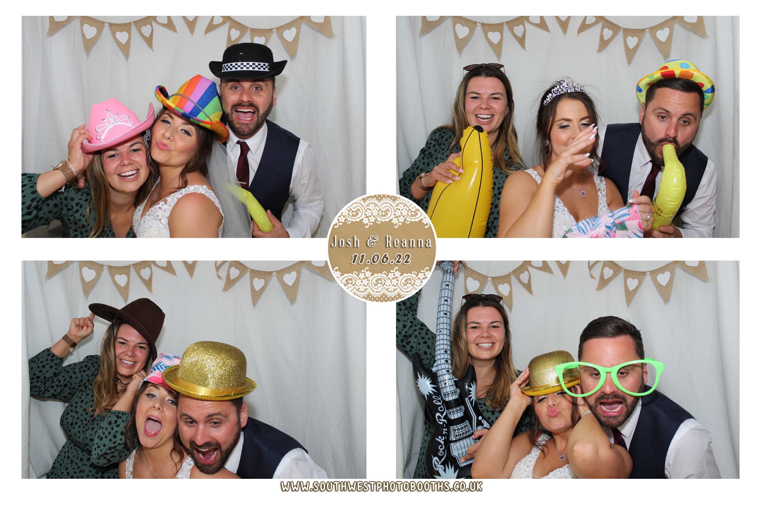 Josh and Reanna | View more photos from the event at gallery.southwestphotobooths.co.uk/u/SWPB/Josh-and-Reanna