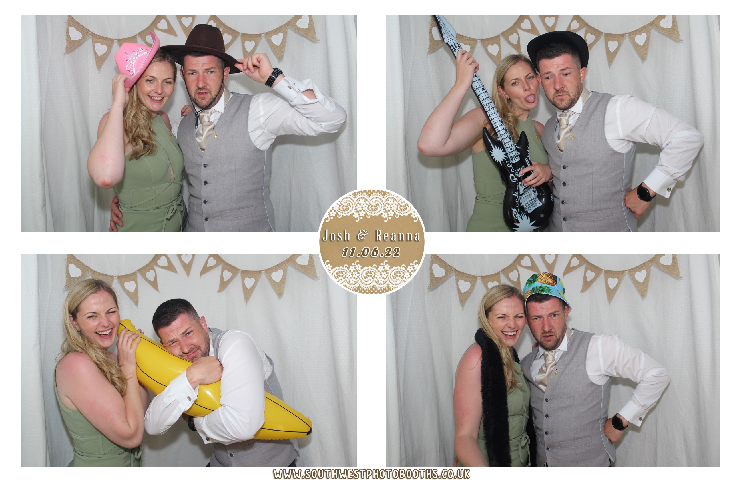 Josh and Reanna | View more photos from the event at gallery.southwestphotobooths.co.uk/u/SWPB/Josh-and-Reanna