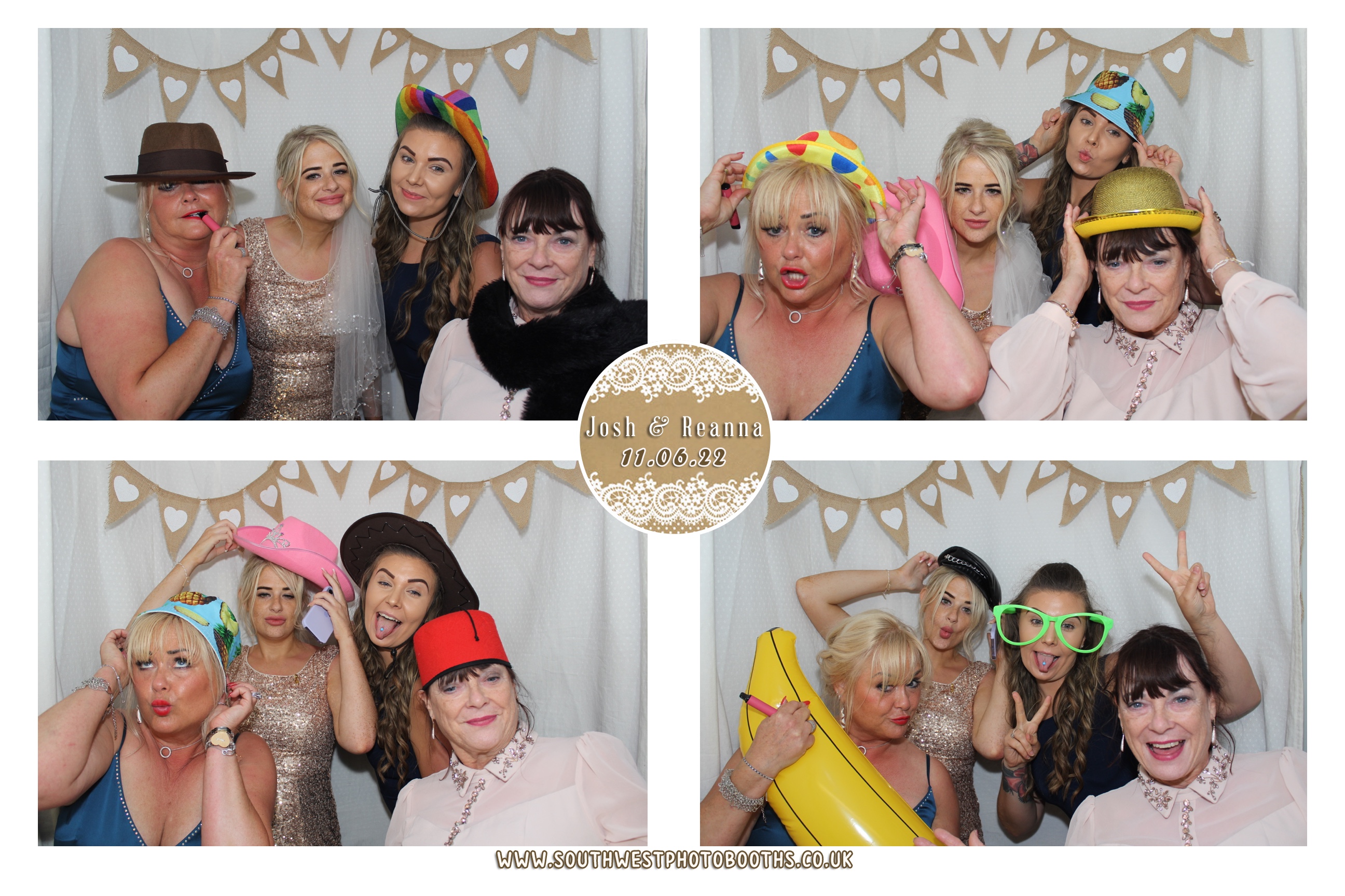 Josh and Reanna | View more photos from the event at gallery.southwestphotobooths.co.uk/u/SWPB/Josh-and-Reanna