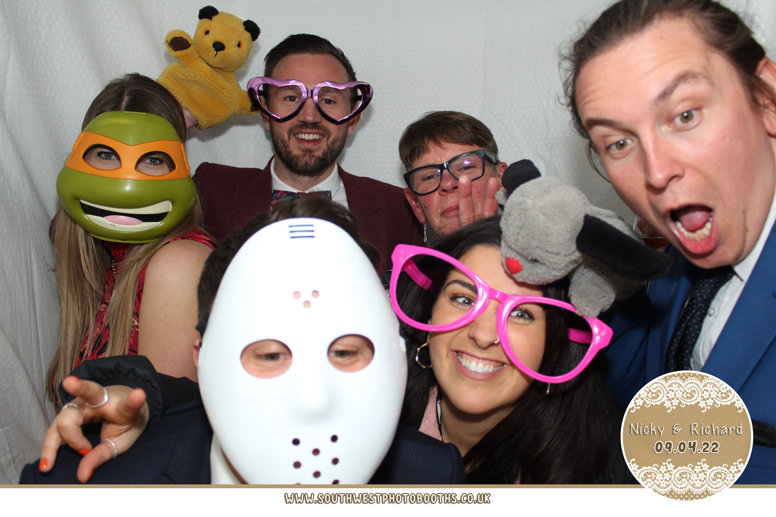 Nicky and Richard | View more photos from the event at gallery.southwestphotobooths.co.uk/u/SWPB/Nicky-and-Richard