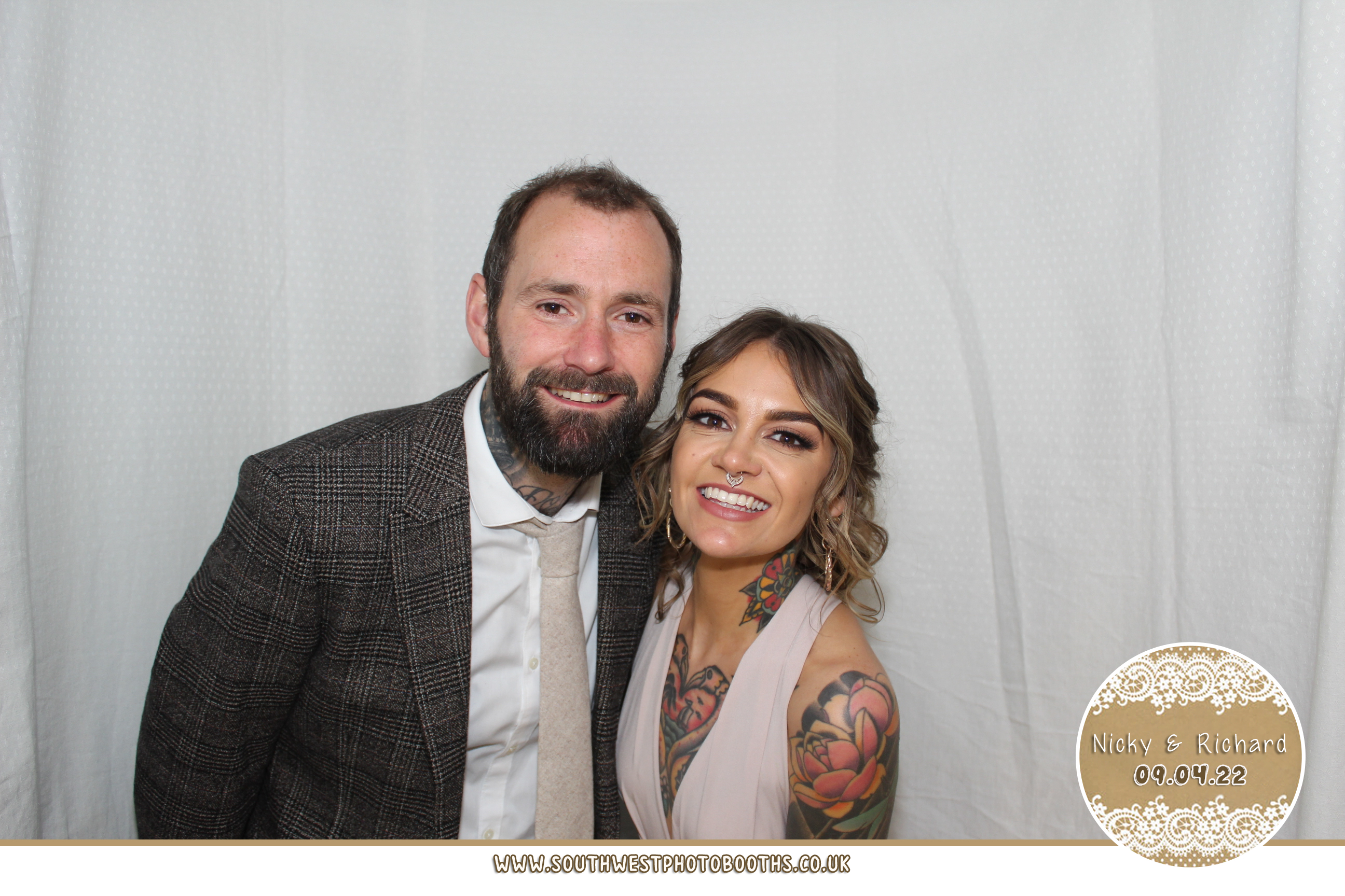 Nicky and Richard | View more photos from the event at gallery.southwestphotobooths.co.uk/u/SWPB/Nicky-and-Richard