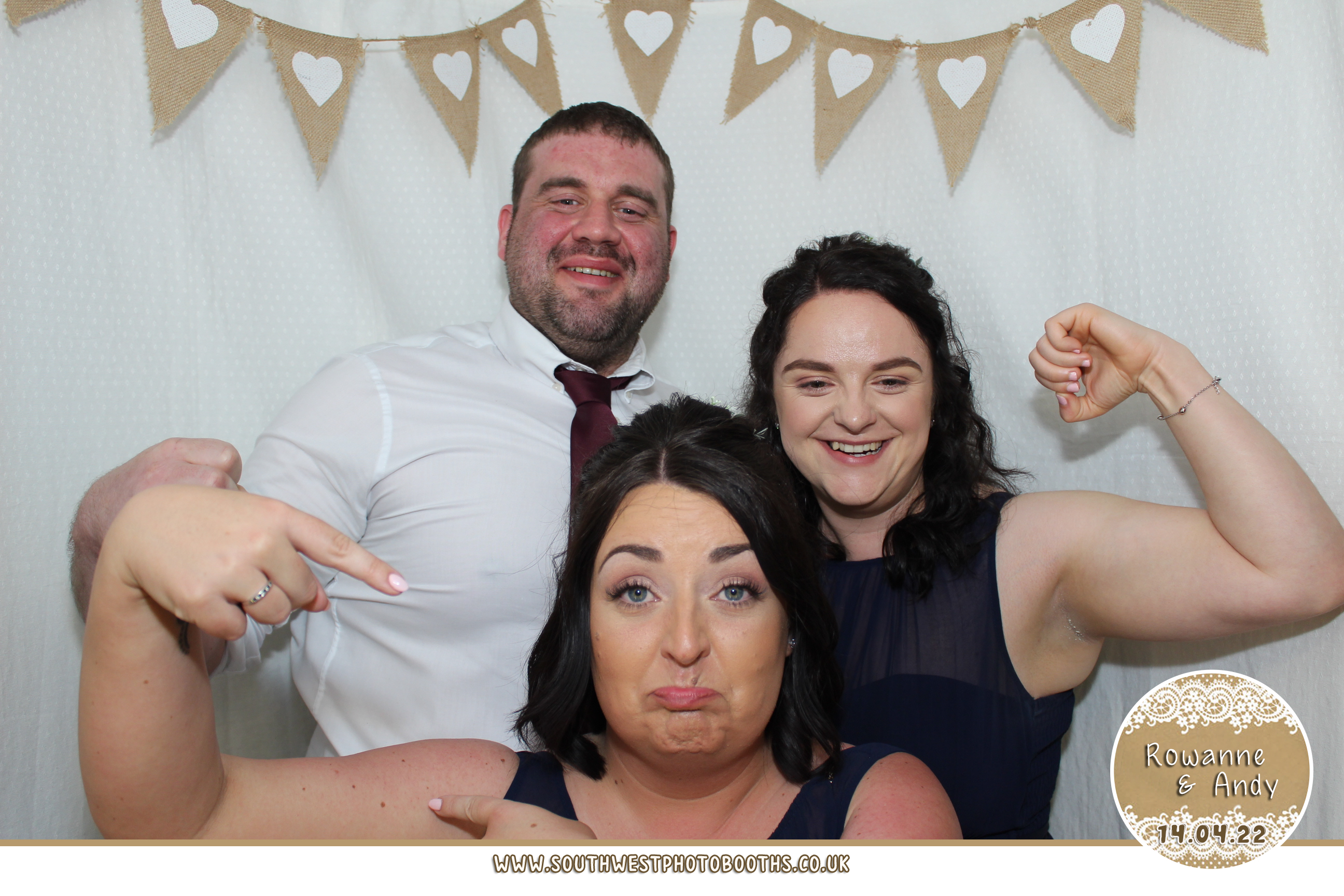 Rowanne and Andy | View more photos from the event at gallery.southwestphotobooths.co.uk/u/SWPB/Rowanne-and-Andy
